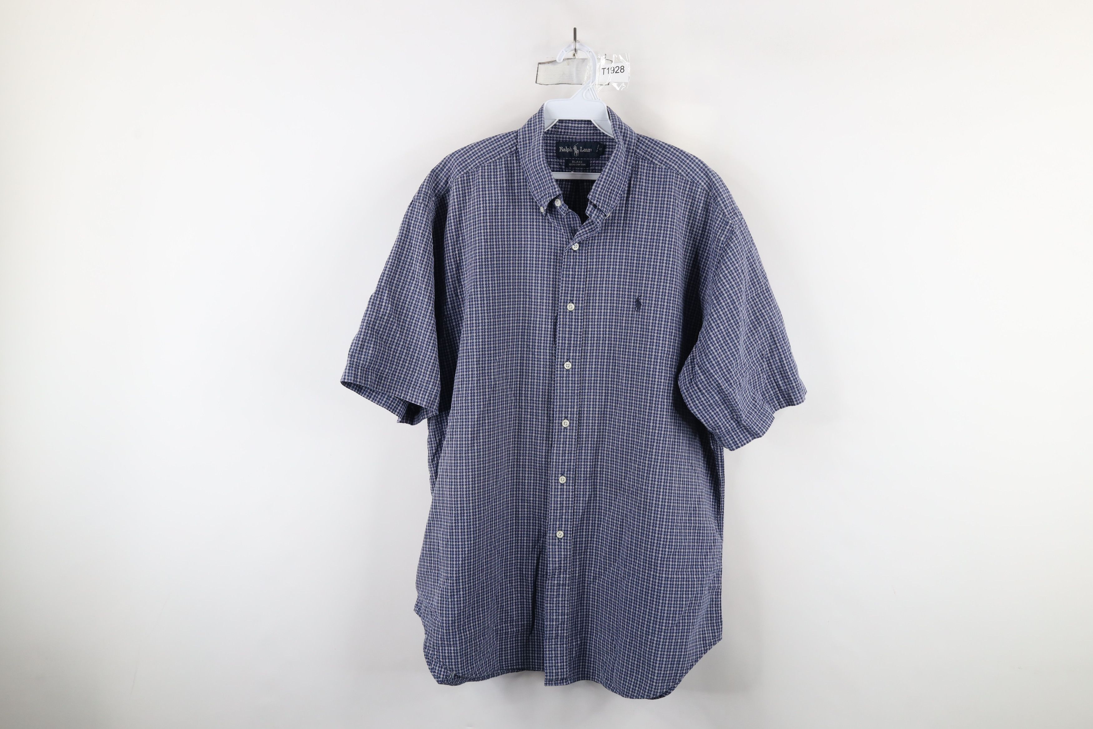 Polo Ralph Lauren Vintage 90s Ralph Lauren Seersucker Button Shirt USA Size US L / EU 52-54 / 3 - 1 Thumbnail