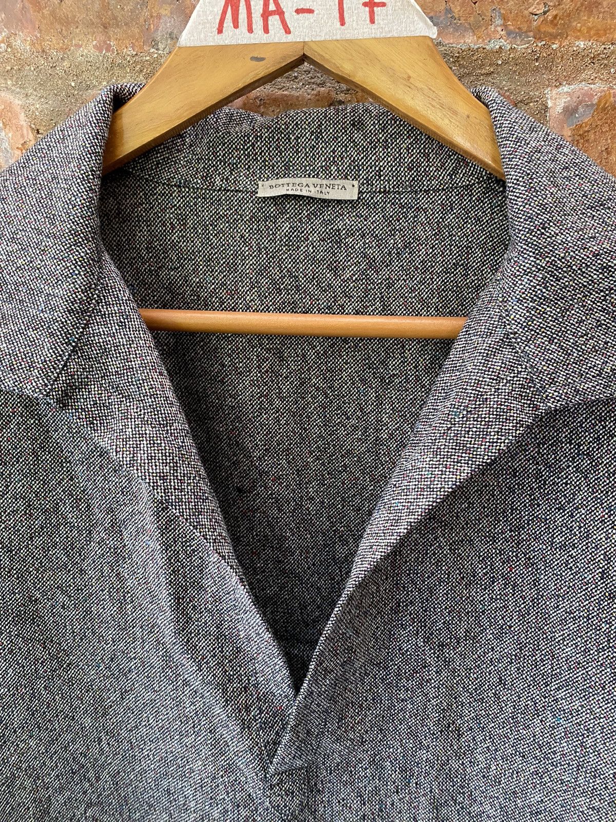 Bottega Veneta 2000s Wool no button shirt Size US M / EU 48-50 / 2 - 7 Thumbnail