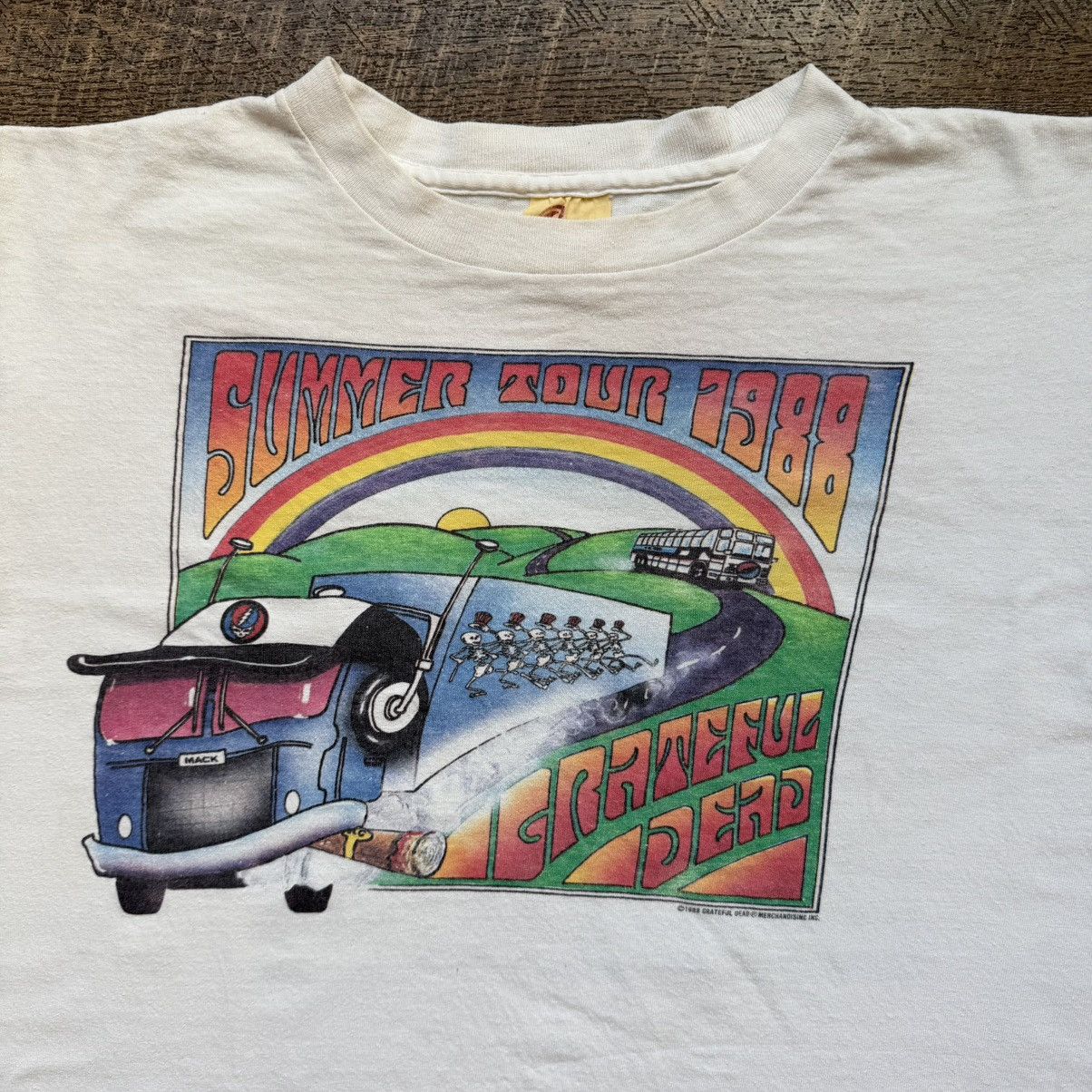 Vintage VTG Mens L Grateful Dead Summer Tour 1988 Stoner Rare Tee Size US L / EU 52-54 / 3 - 1 Thumbnail