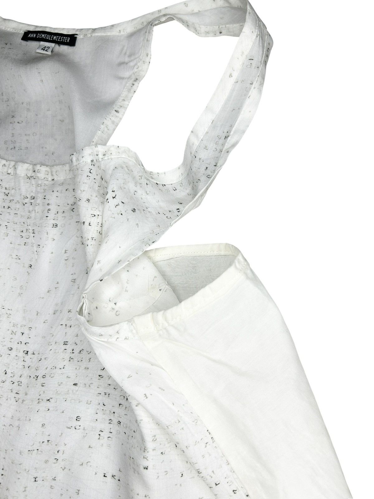 Ann Demeulemeester F/W 12 Printed Tank Top Size M / US 6-8 / IT 42-44 - 4 Thumbnail