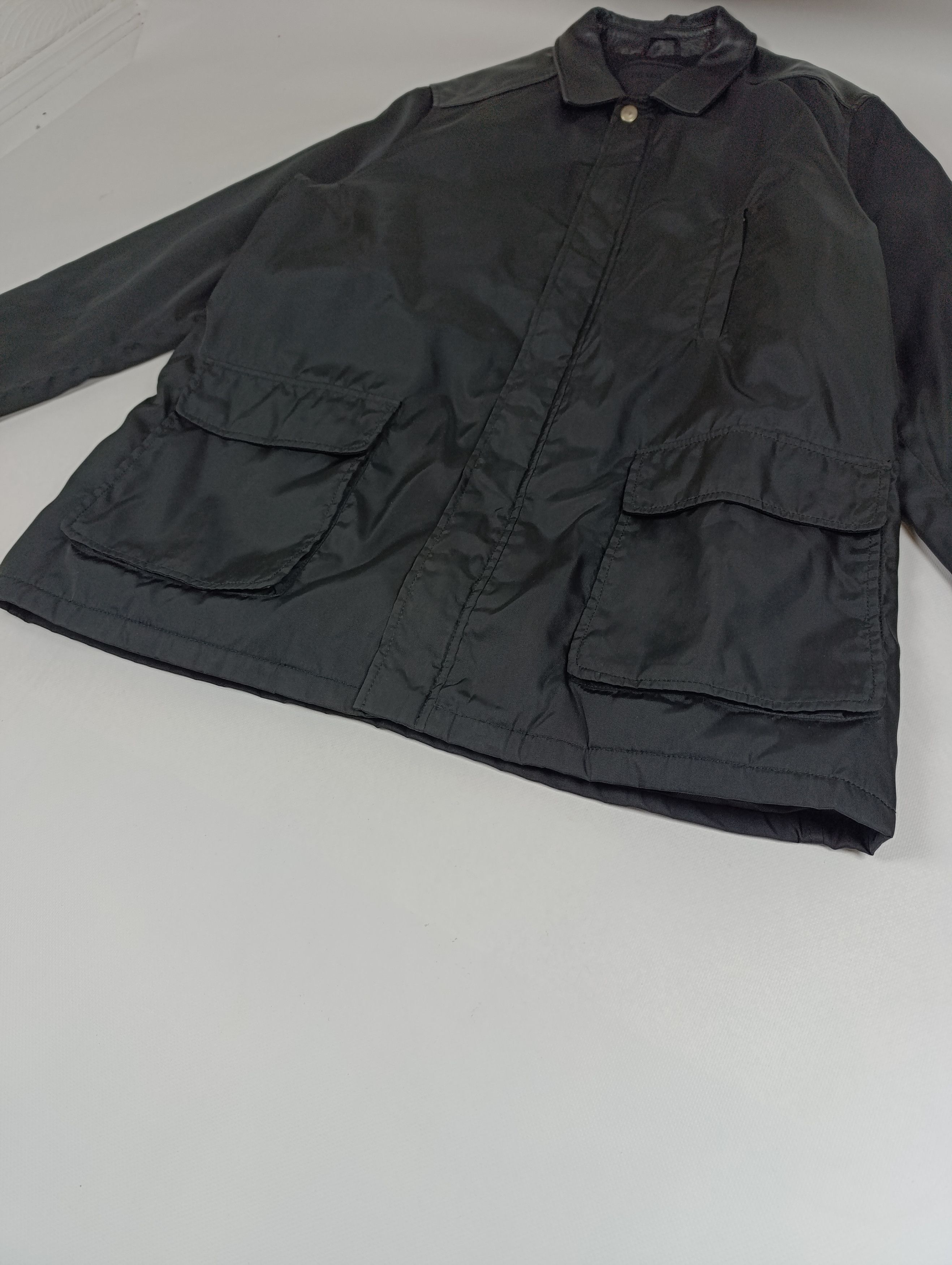 Prada ARCHIVE 90S PRADA LEATHER SHOULDER NYLON DOUBLE ZIP COAT Size US L / EU 52-54 / 3 - 6 Thumbnail
