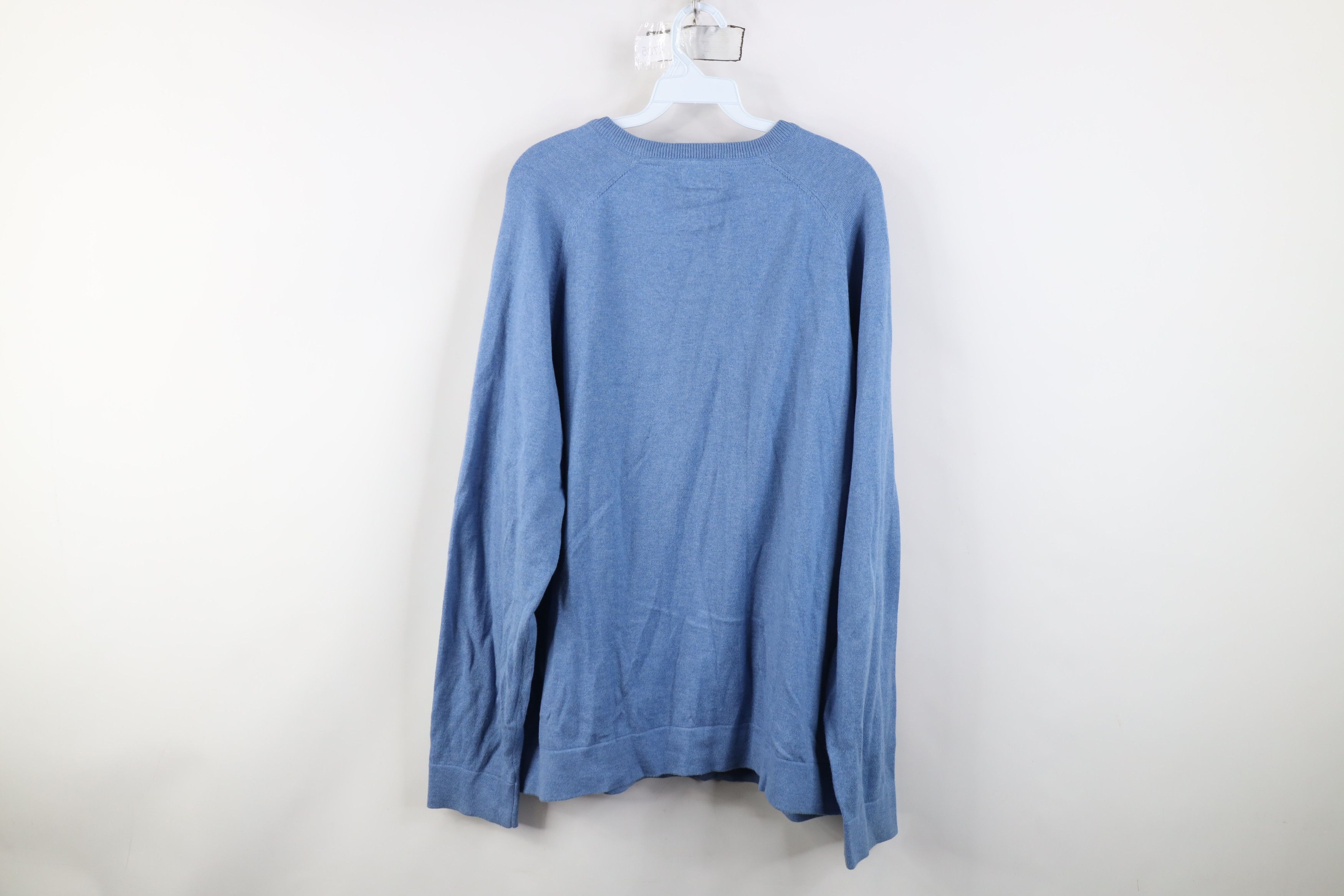 L.L. Bean Vintage LL Bean Cashmere Knit V-Neck Sweater Carolina Blue Size US XL / EU 56 / 4 - 7 Thumbnail