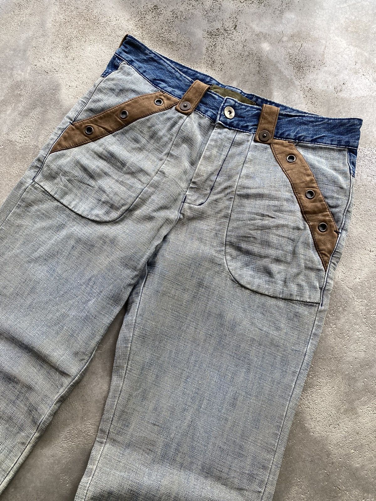 If Six Was Nine × Japanese Brand Hybrid Denim Jeans Size US 32 / EU 48 - 3 Thumbnail