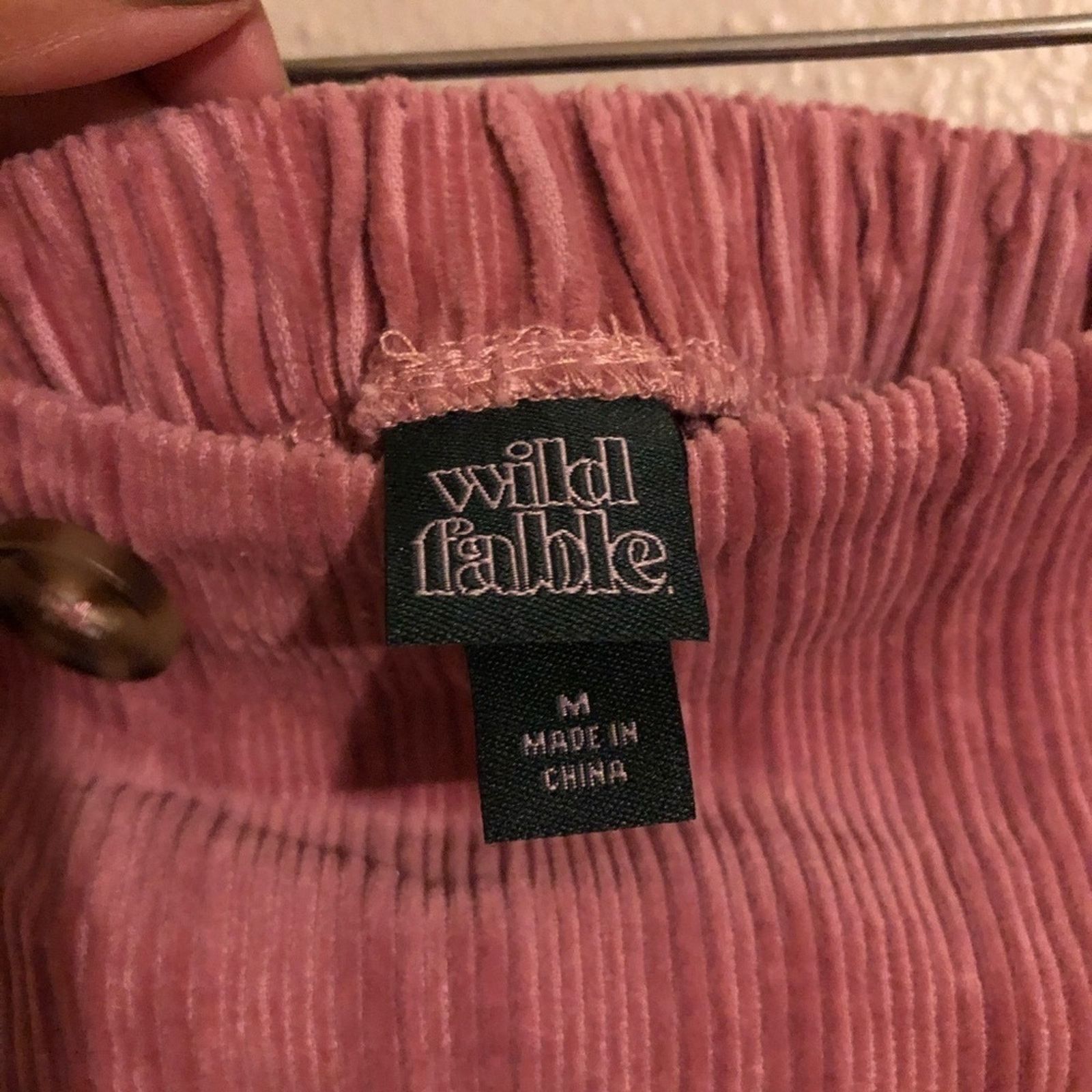Target Basics Wild Fable Pink Corduroy Skirt with Buttons Size 28" / US 6 / IT 42 - 3 Thumbnail