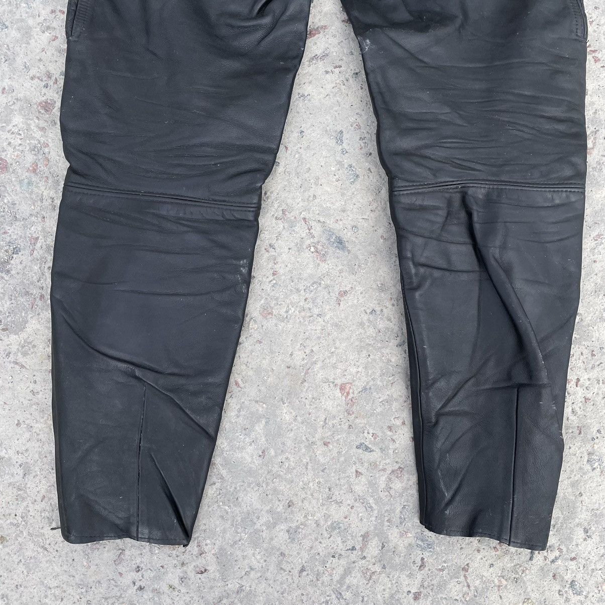 Other Vintage Moto Leather Pants 35 - 36 Size 90s Y2K USA Japan Size US 35 - 7 Thumbnail
