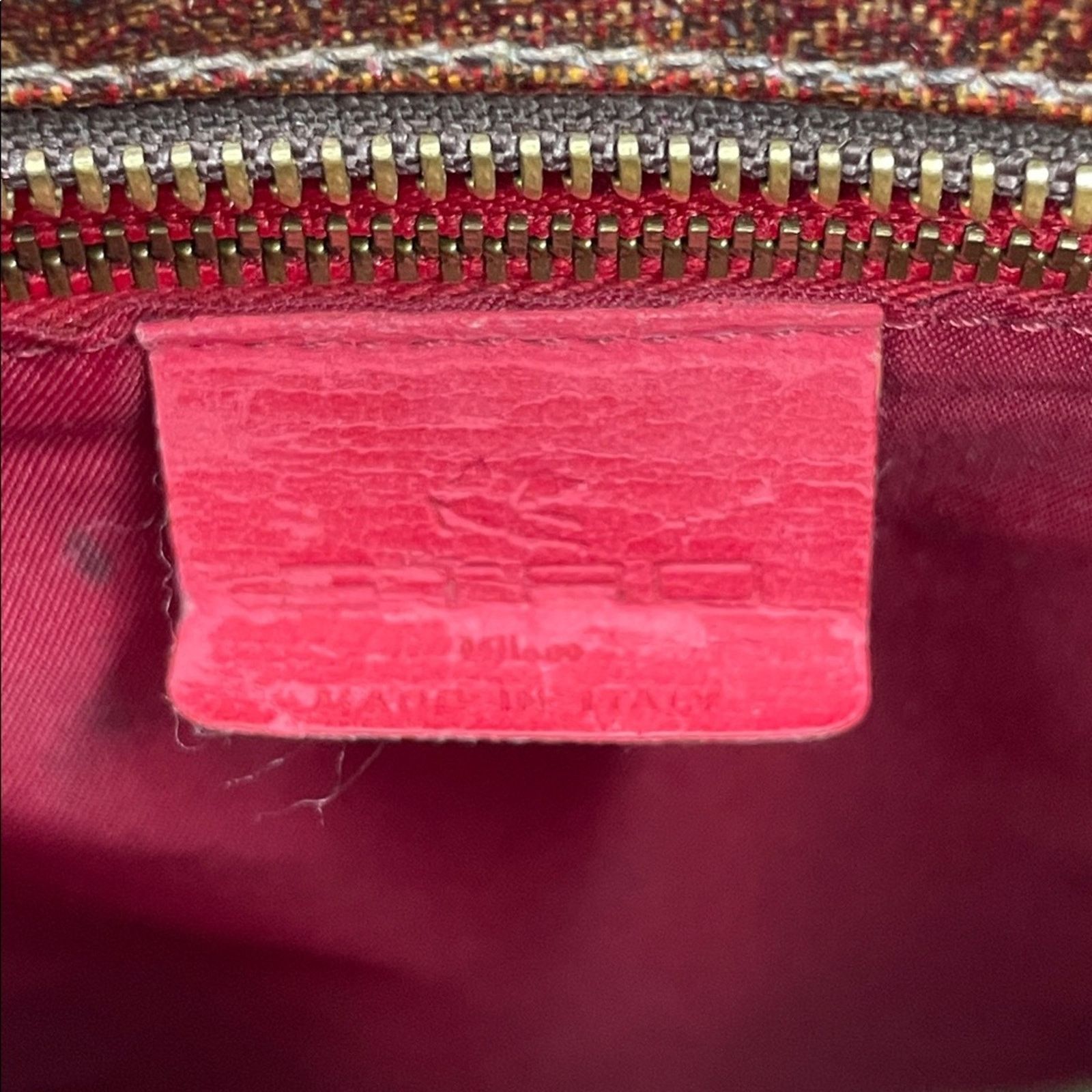 Etro Etro Vintage Arnica Paisley Leather Zip Tote Shoulder Bag Size ONE SIZE - 13 Thumbnail