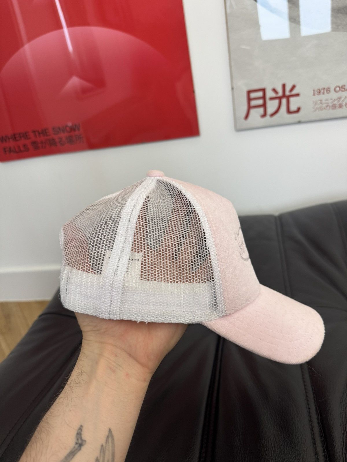 Von Dutch Y2k Trucker Hat Hype Rare Baby Pink Streetwear