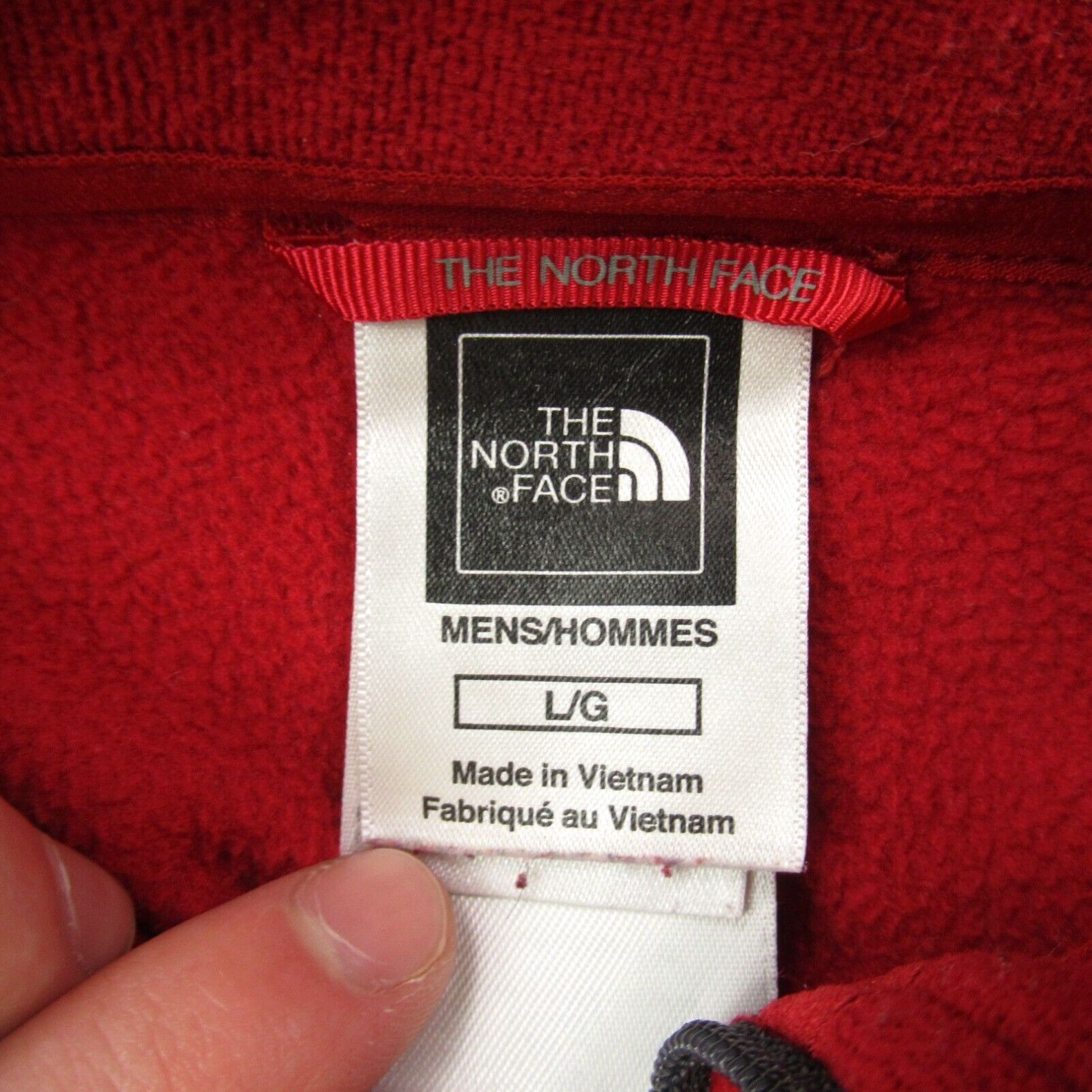 The North Face North Face Sweater Mens Large Long Sleeve 1/4 Zip Pullover Red Fleece Casual Size US L / EU 52-54 / 3 - 3 Thumbnail