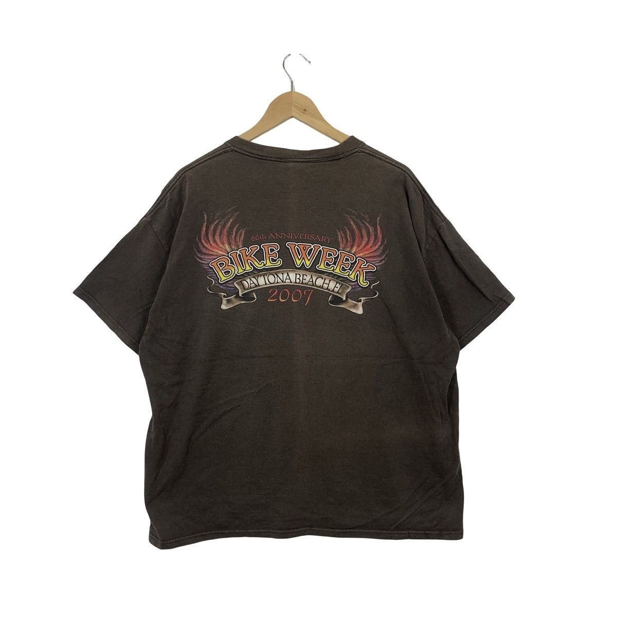 Daytona Vintage DAYTONA Bike Week in 2007 66th Anniversary Tee Size US XL / EU 56 / 4 - 7 Thumbnail