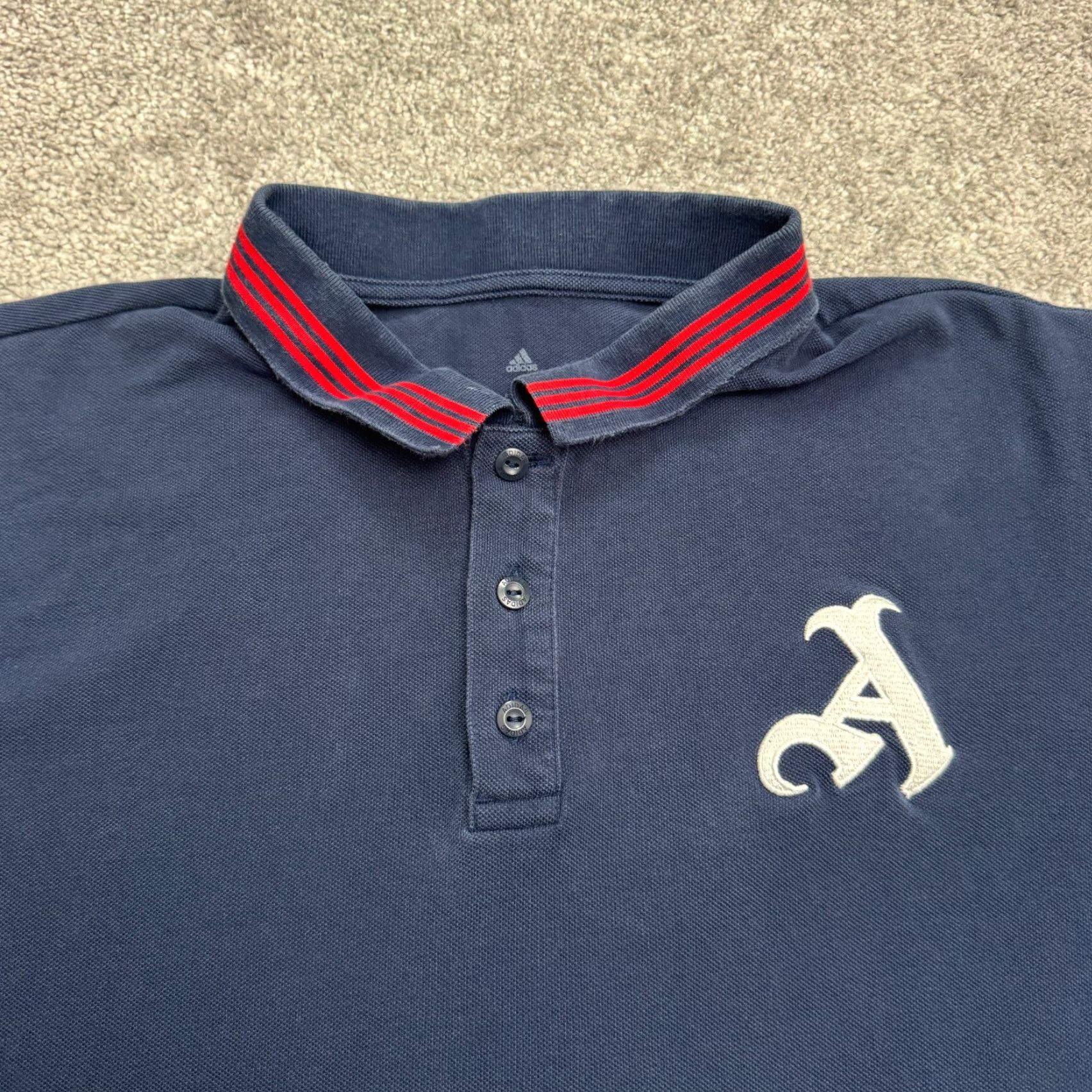 Adidas VINTAGE adidas Polo Shirt Men XL Navy Blue Cotton Casual Activewear Sports Golf Tennis Walking Size US XL / EU 56 / 4 - 3 Thumbnail