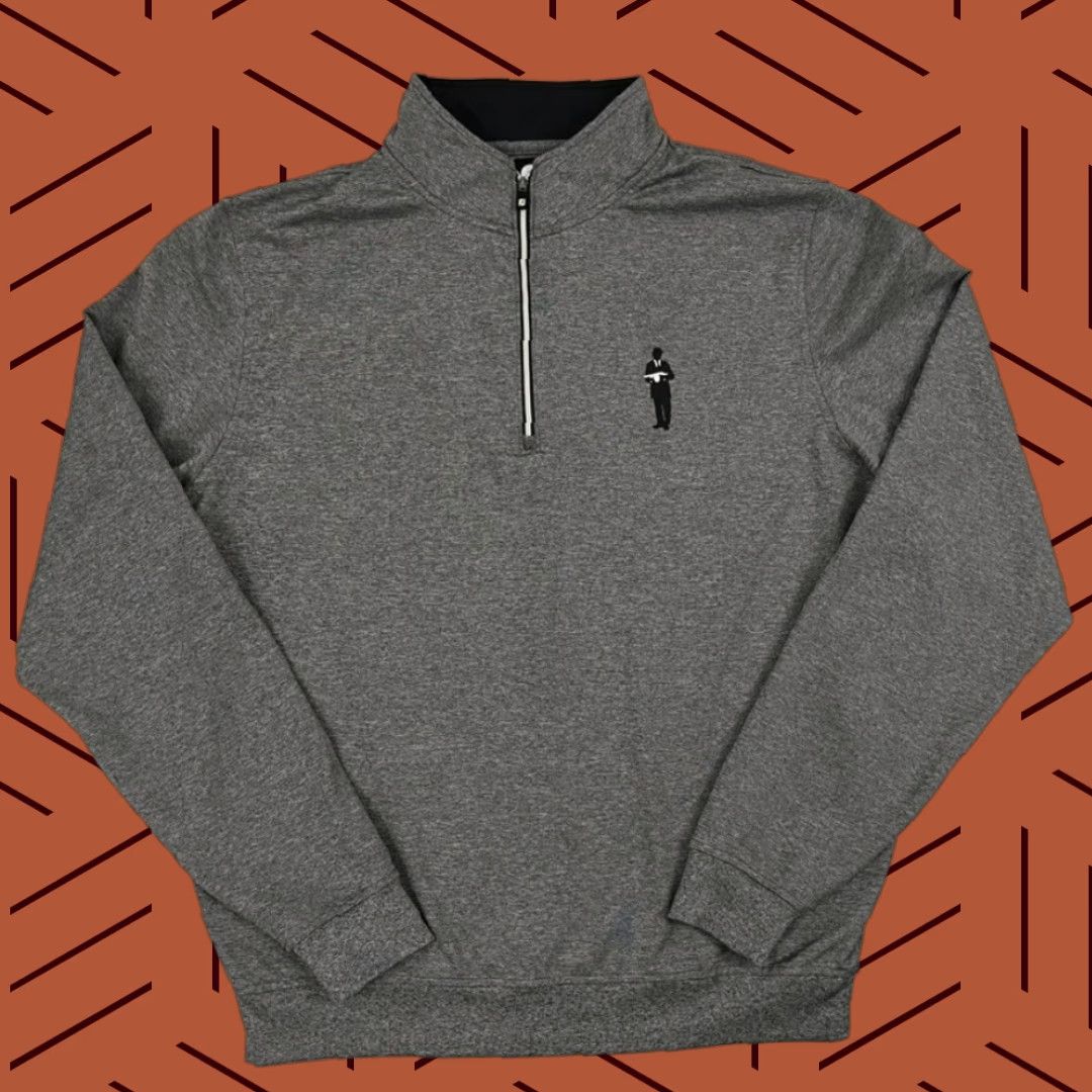Footjoy FootJoy Pullover Men Medium Gray Quarter Zip Golf Jacket FootJoy Gray 1/4 Zip Activewear Sports Athleisure Outdoor Size US M / EU 48-50 / 2 - 1 Thumbnail