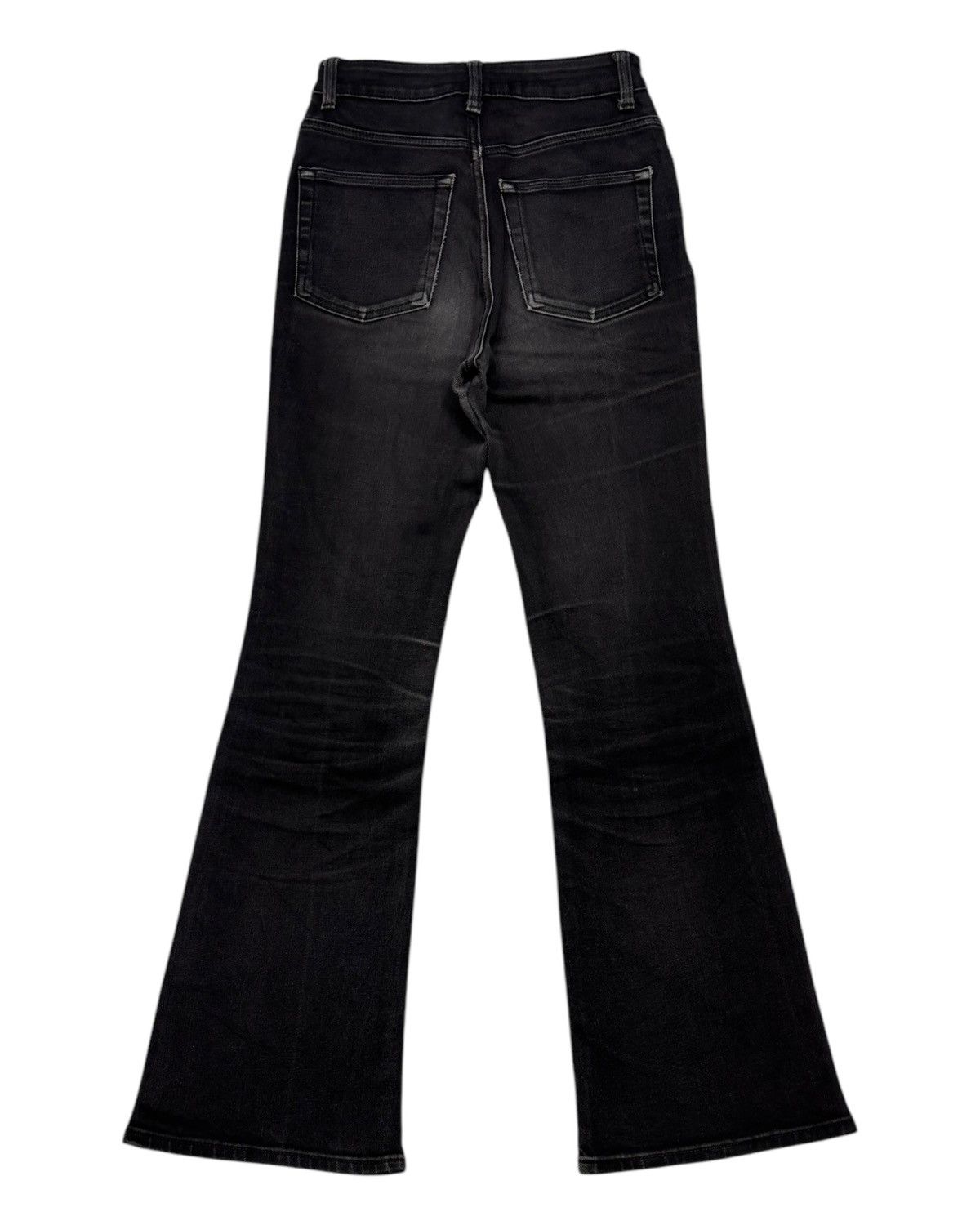 GU 🔥Vintage GU Black Flared Bootcut Denim Jeans Size 25" / US 0 / IT 36 - 2 Thumbnail