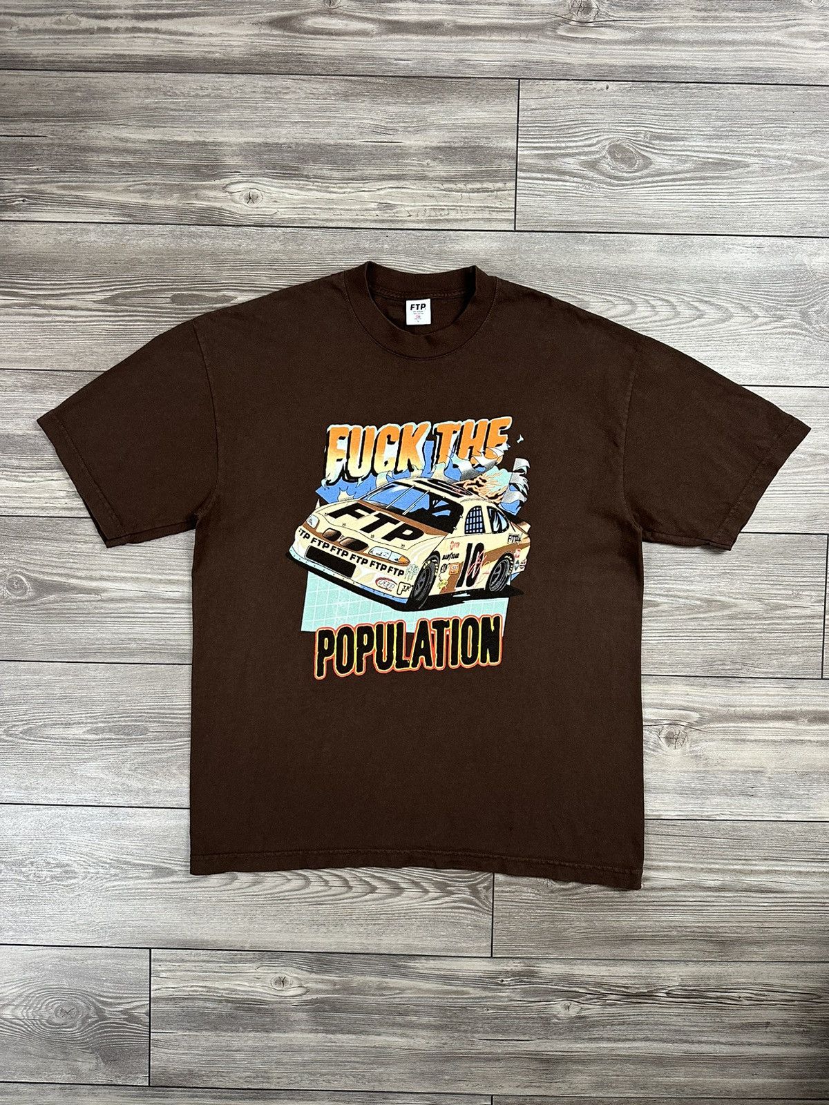 Fuck The Population FTP 500 T Shirt Size US L / EU 52-54 / 3 - 1 Thumbnail