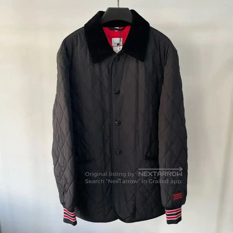 Burberry Burberry Quilted Black Cotton Women's Jacket. Size M / US 6-8 / IT 42-44 - 1 Thumbnail