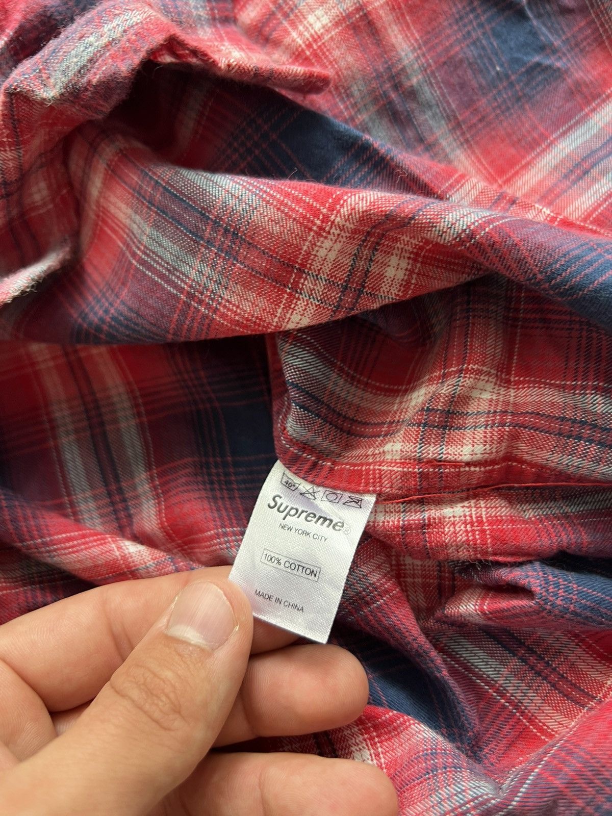 Supreme 00’s SUPREME CHECKED RARE SHIRT Y2K SMALL LOGO VINTAGE Size US S / EU 44-46 / 1 - 5 Thumbnail