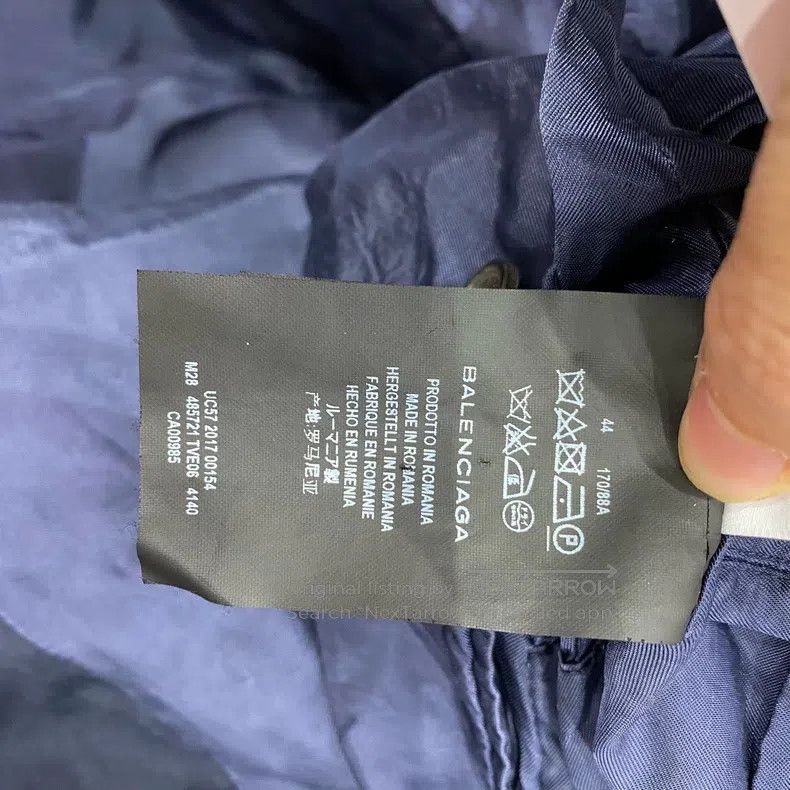 Balenciaga Balenciaga Blue Cotton Coat Jacket Size US S / EU 44-46 / 1 - 5 Thumbnail