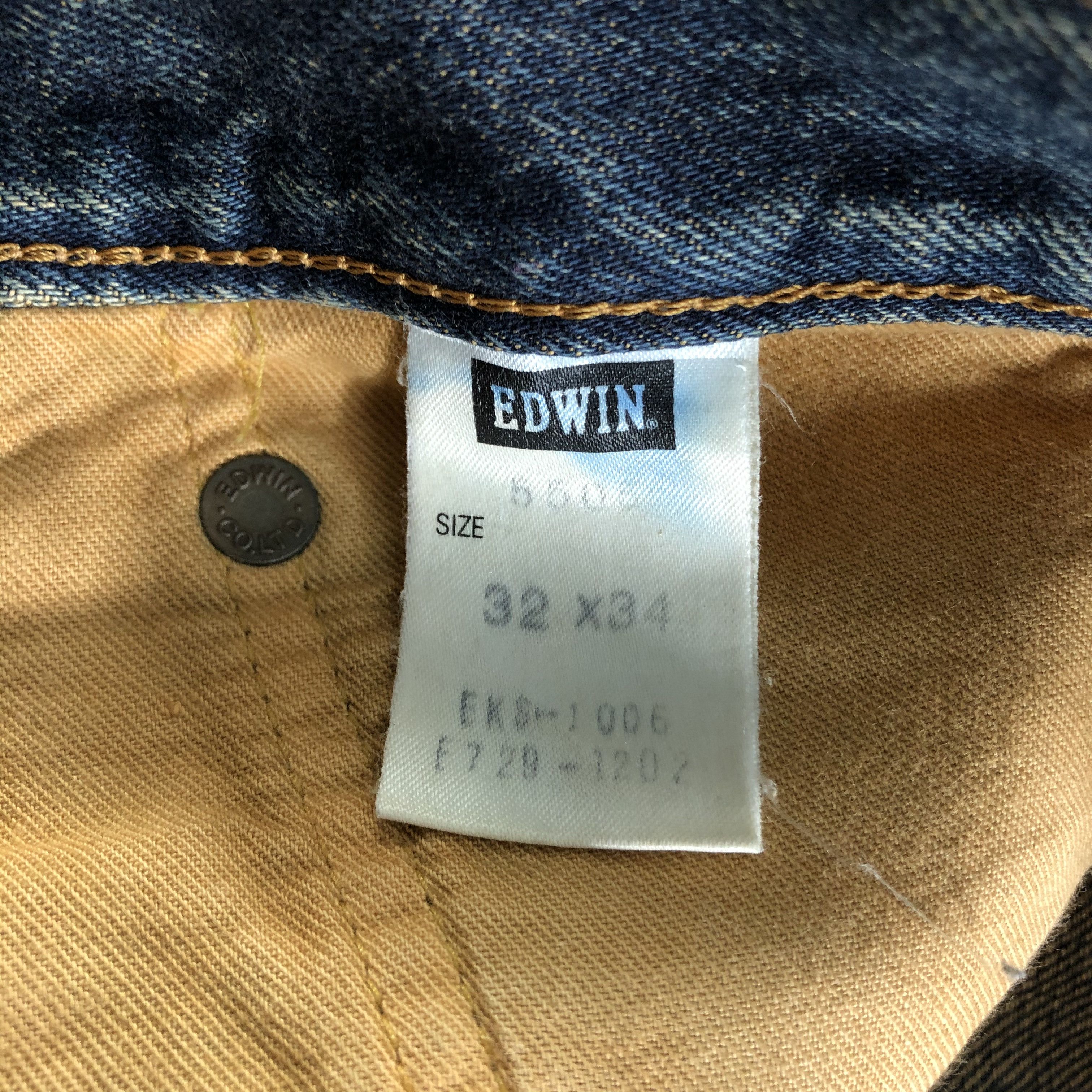 Edwin Vintage Distress Edwin 505 Selvedge Jeans-JM3592 Size US 33 - 9 Thumbnail