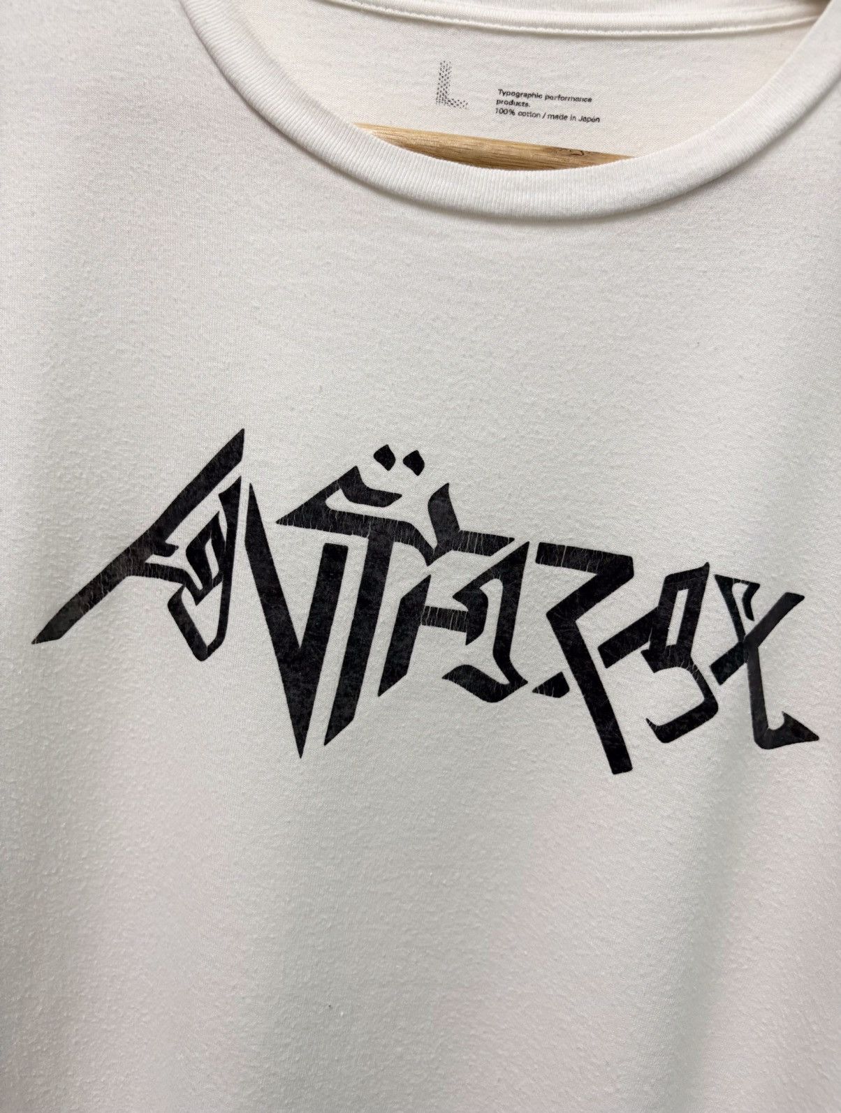 Beams Plus 2000's Beams Japan Typographic Arabic - Band Anthrax T-Shirt Size US L / EU 52-54 / 3 - 3 Thumbnail