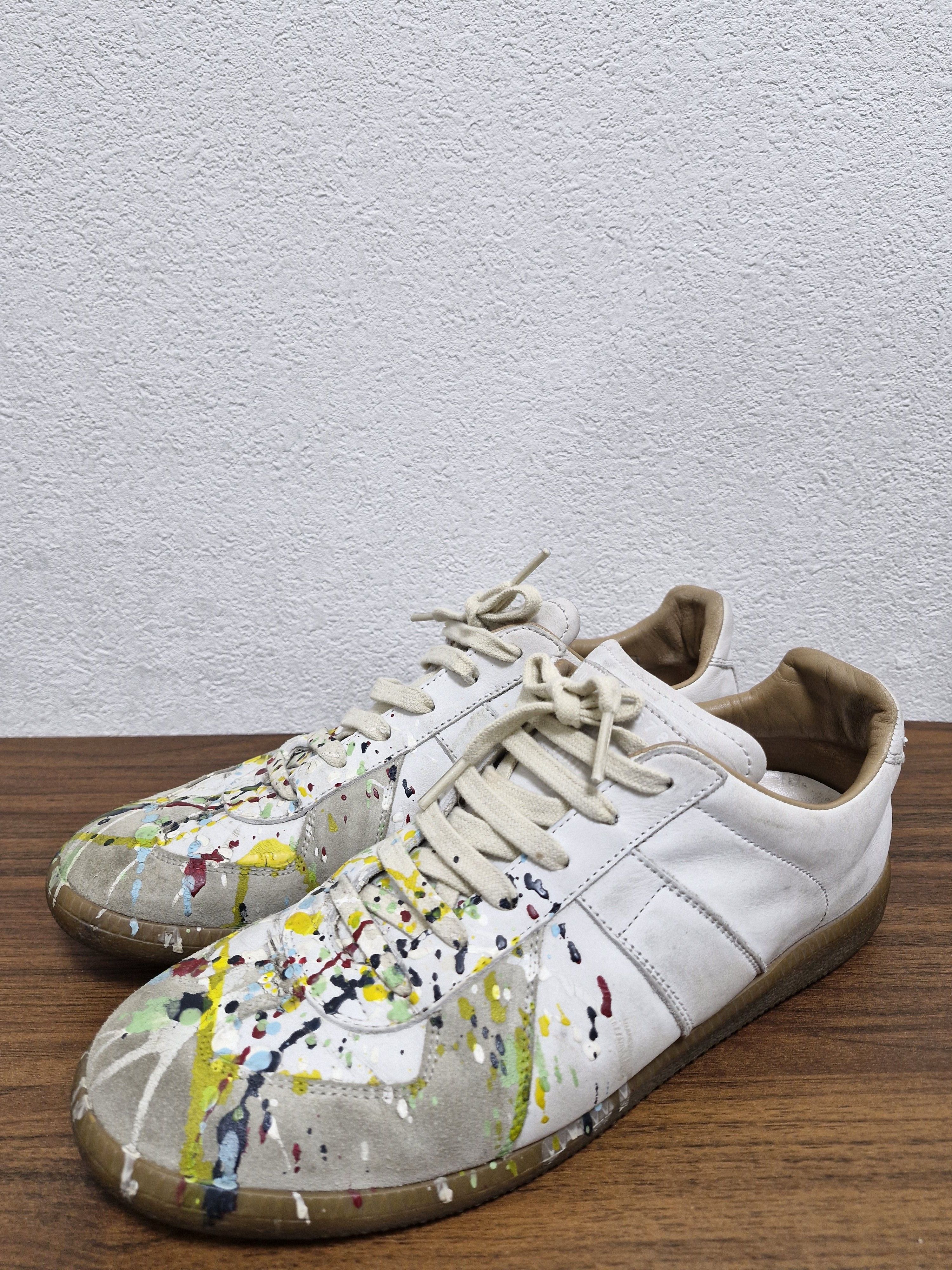 Maison Margiela MAISON MARGIELA Paint Splatter GATs Size US 8 / EU 41 - 1 Thumbnail
