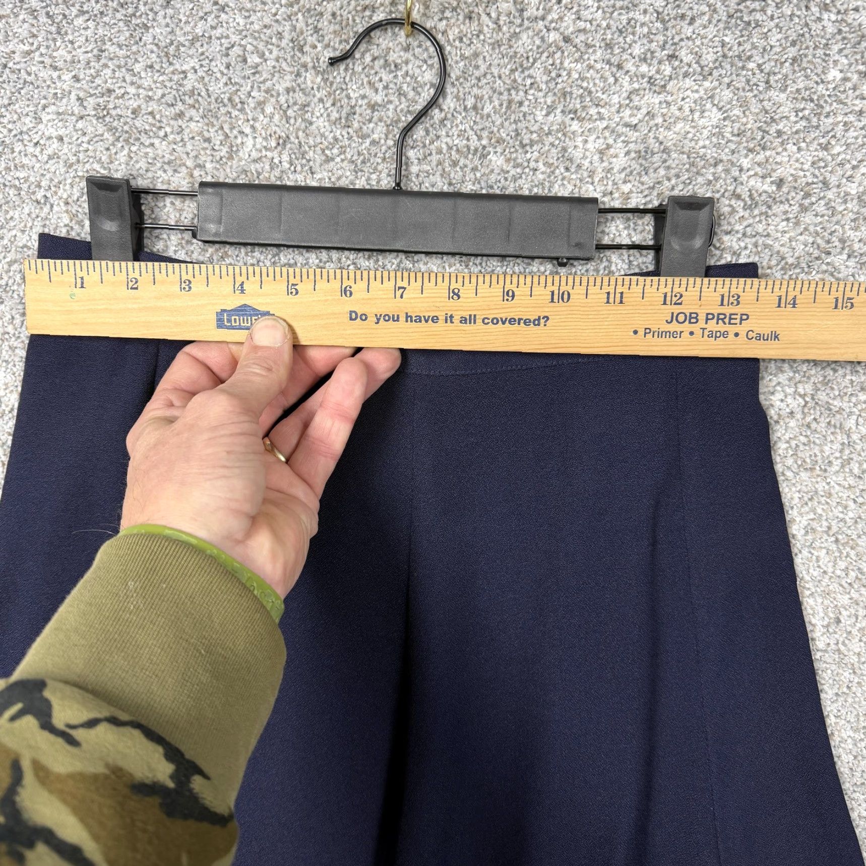 Vintage VINTAGE Evidence Skirt Women Navy A-Line Knee Length 10 Regular Office Casual Dark Academia 80s 90s Mens? Womens Size 32" / US 10 / IT 46 - 2 Thumbnail