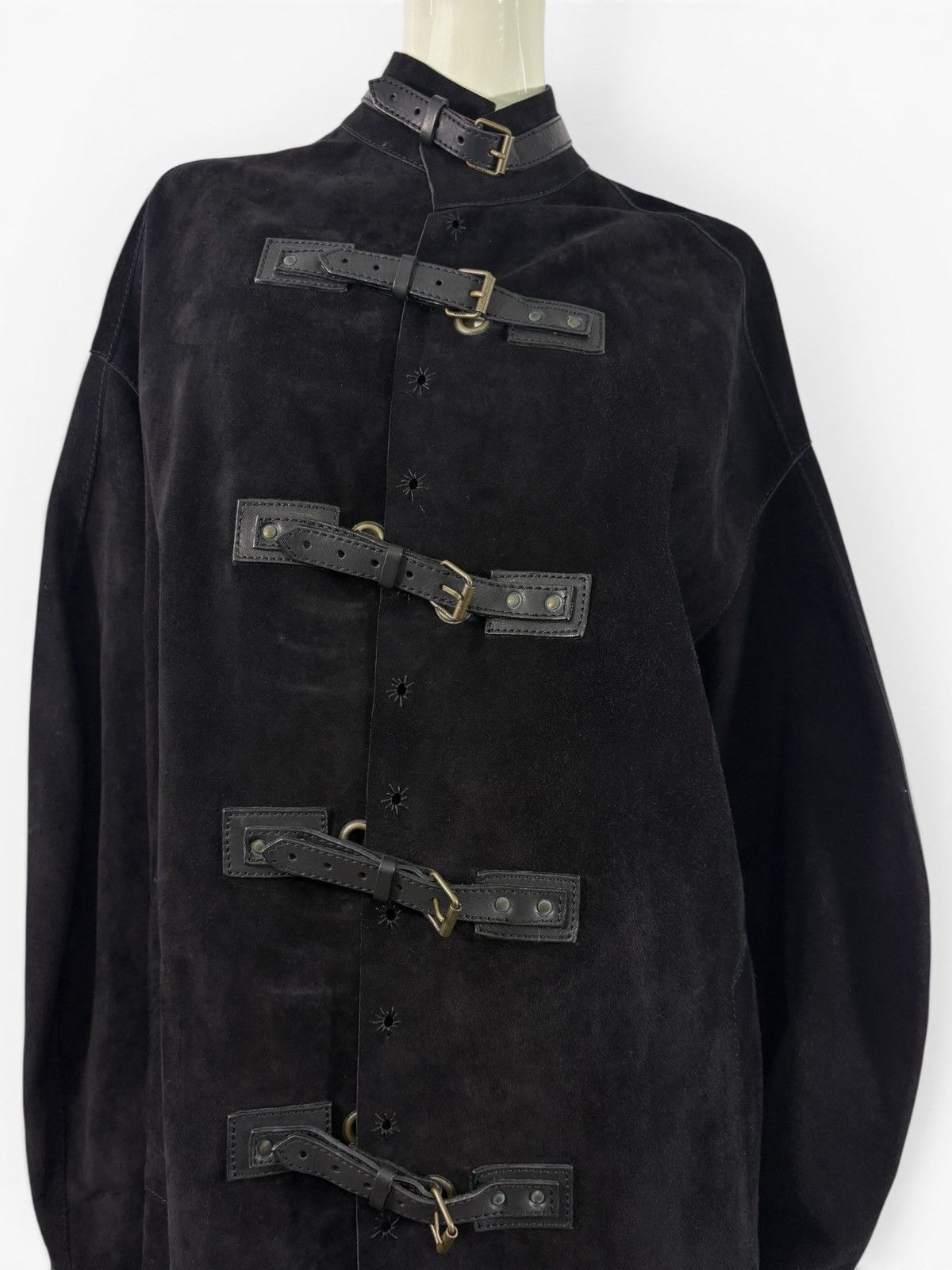 Gucci SS02 Bondage Long Leather Coat by Gucci Size L / US 10 / IT 46 - 3 Thumbnail