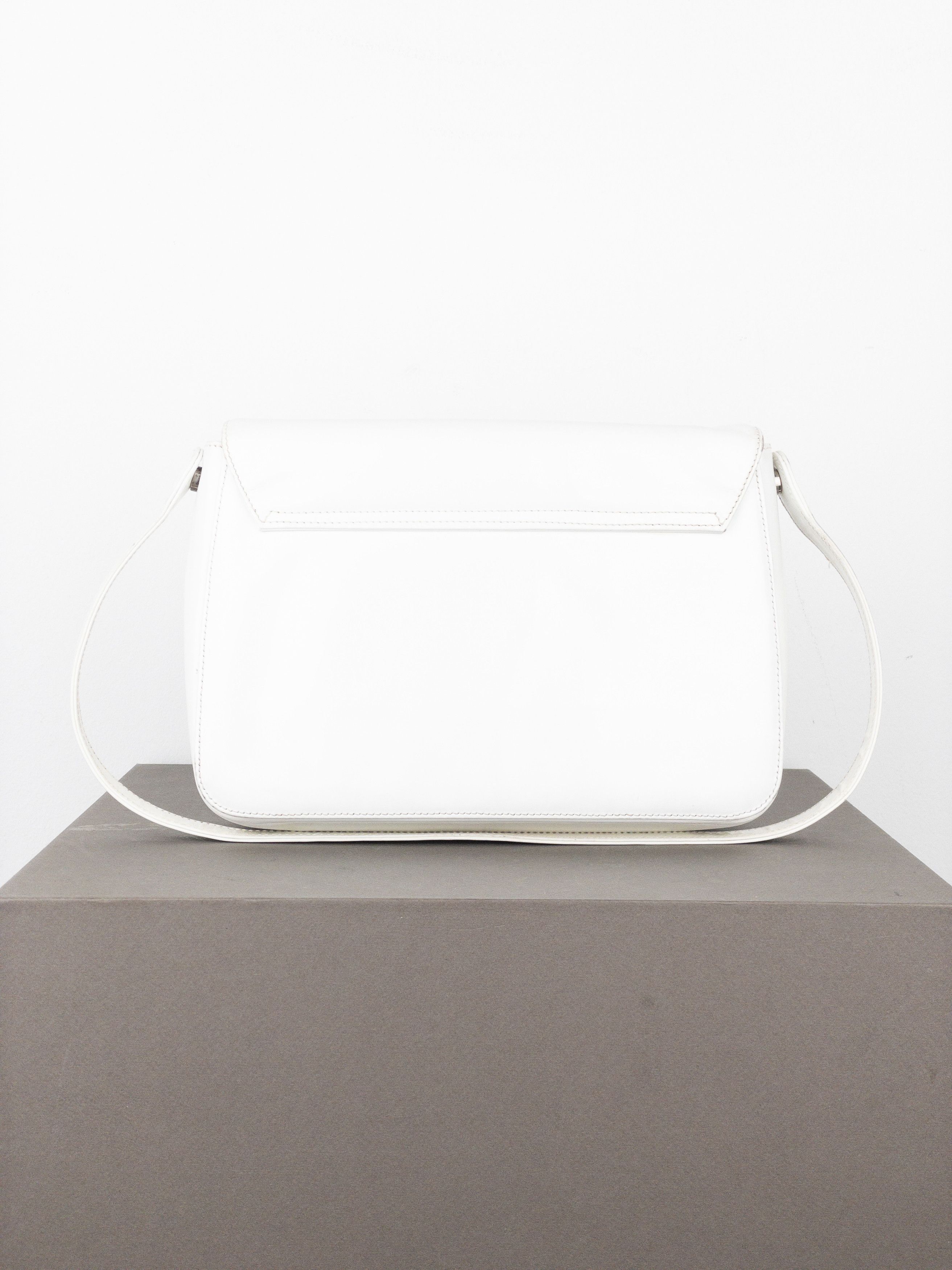 Prada 2000s Metal Ring Leather Shoulder Bag