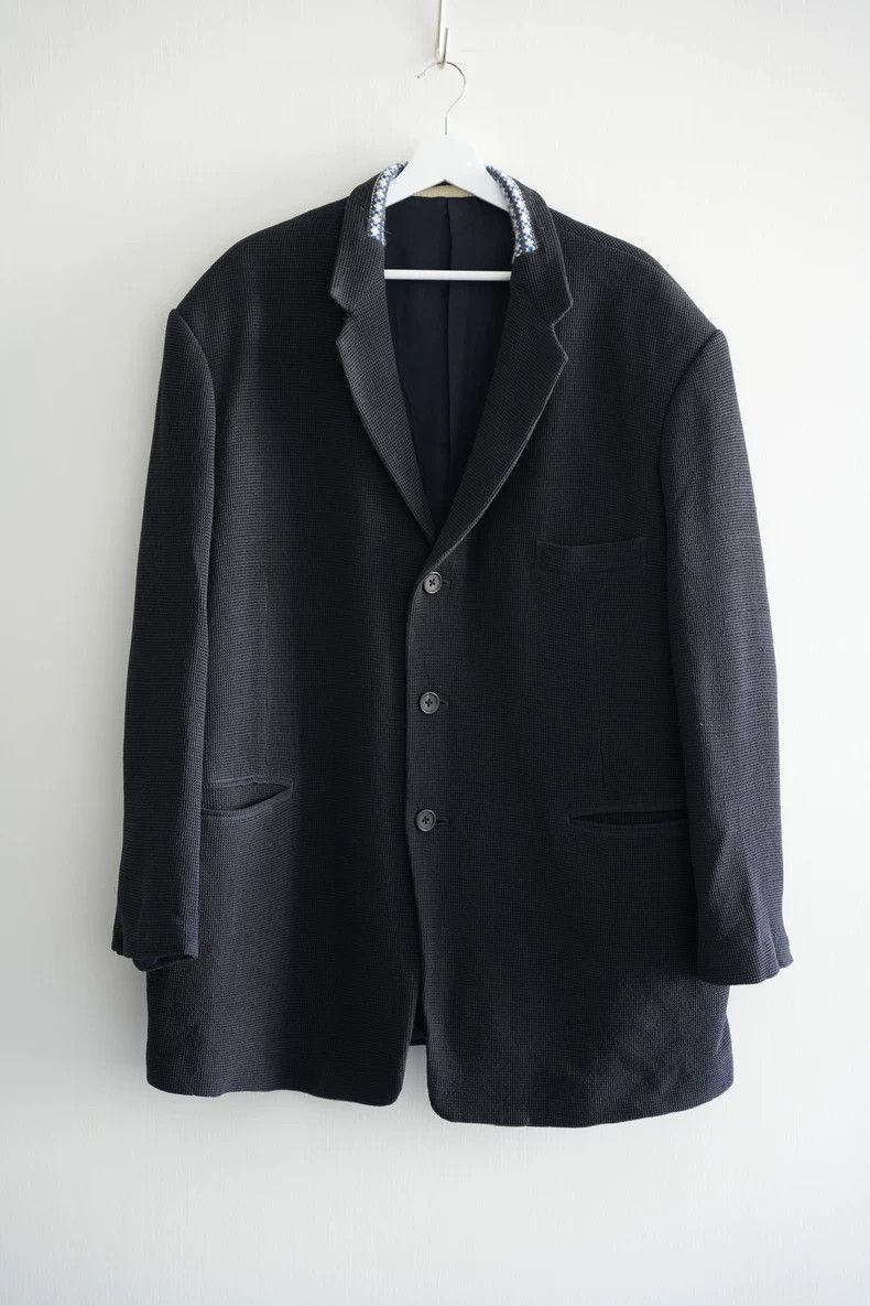 Yohji Yamamoto Yohji Yamamoto Yohji Yamamoto Blue and White Woven Suit Size US M / EU 48-50 / 2 - 1 Thumbnail