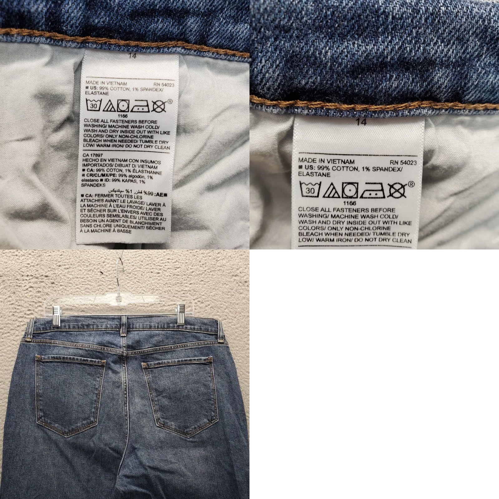Old Navy Old Navy Womens 14 Blue Denim Mid Rise Boyfriend Jeans - Regular Fit, 5-Pocket, 27 Inseam, Streetwear Style Size 36" / US 14 / IT 50 - 8 Thumbnail