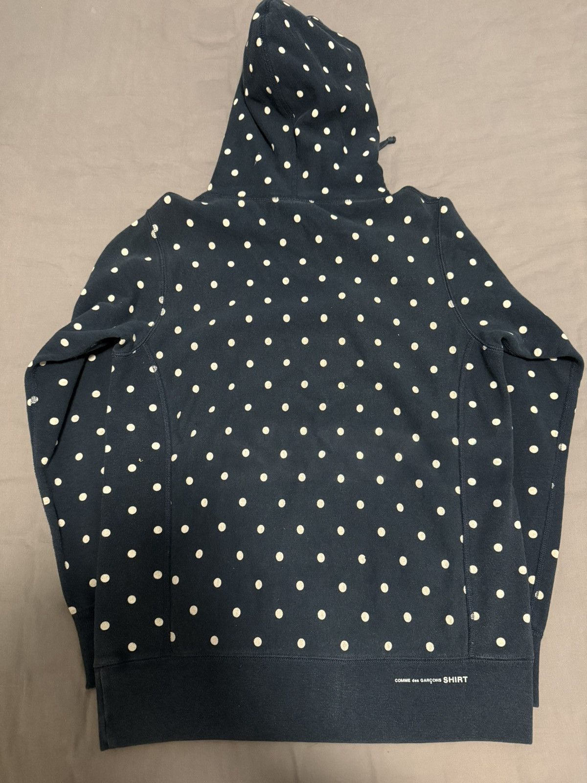 Comme des Garcons Supreme cdg navy dot box logo hooded sweatshirt hoodie Size US S / EU 44-46 / 1 - 2 Thumbnail