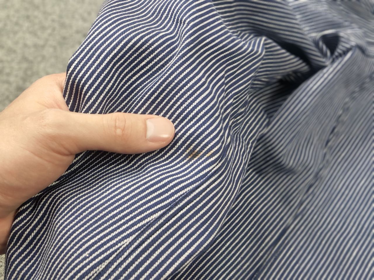 Vintage Vintage 60's French sanforized work striped Chore Jacket Size US L / EU 52-54 / 3 - 11 Thumbnail