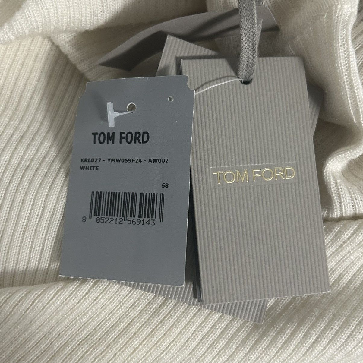 Tom Ford New Tom Ford Wool Silk Cashmere Rib Sweater Size 48US/58EU Size US XXL / EU 58 / 5 - 6 Thumbnail
