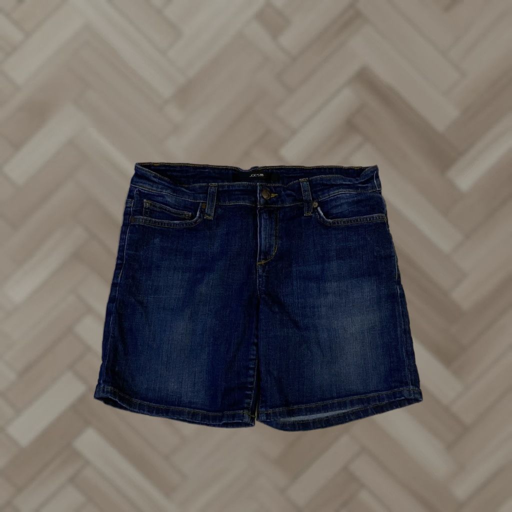 Vintage Womens Joe's Jeans Bermuda Shorts Blue Denim 27 Regular Denim Zip Button 5-Pocket Modern Casual Size 27" / US 4 / IT 40 - 1 Thumbnail