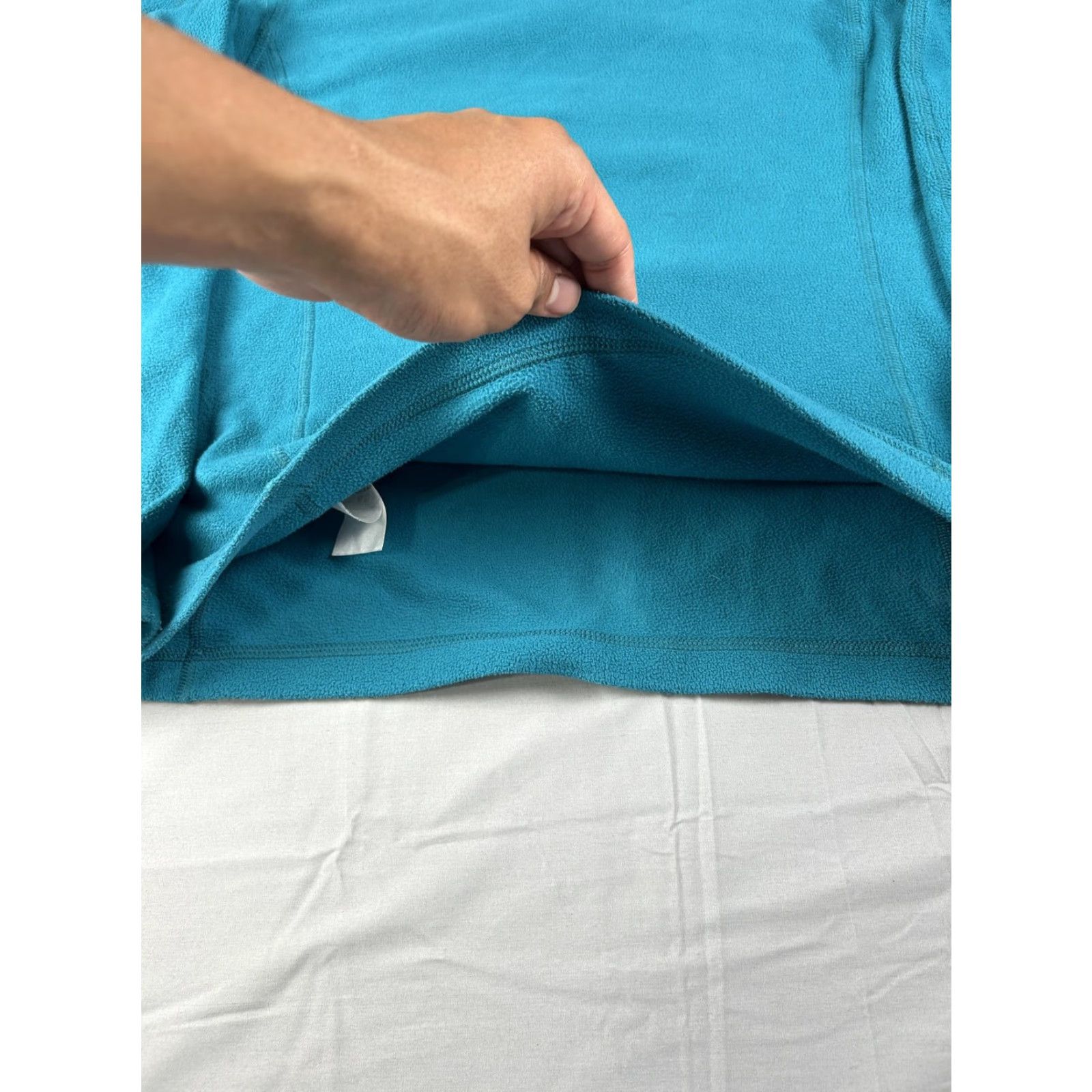 Patagonia Patagonia Womens Small Teal Blue Fleece 1/4 Zip Pullover Lightweight Jacket Size S / US 4 / IT 40 - 5 Thumbnail