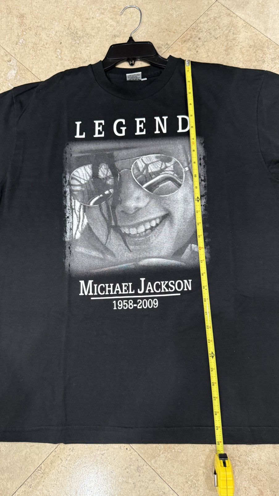 Band Tees Michael Jackson Legend 1958-2009 Black TShirt Size US XXL / EU 58 / 5 - 6 Thumbnail