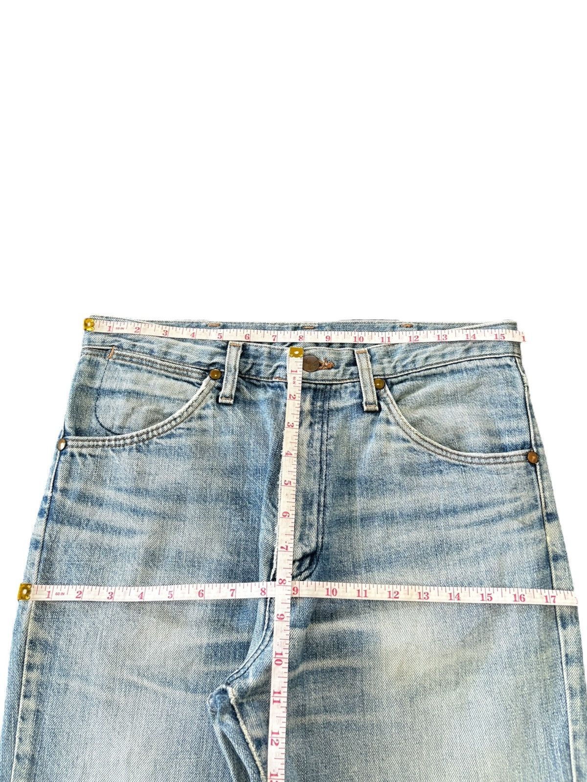 Wrangler Vintage 90s Wrangler Blue Bell Faded Flare Jeans Size US 31 - 7 Thumbnail