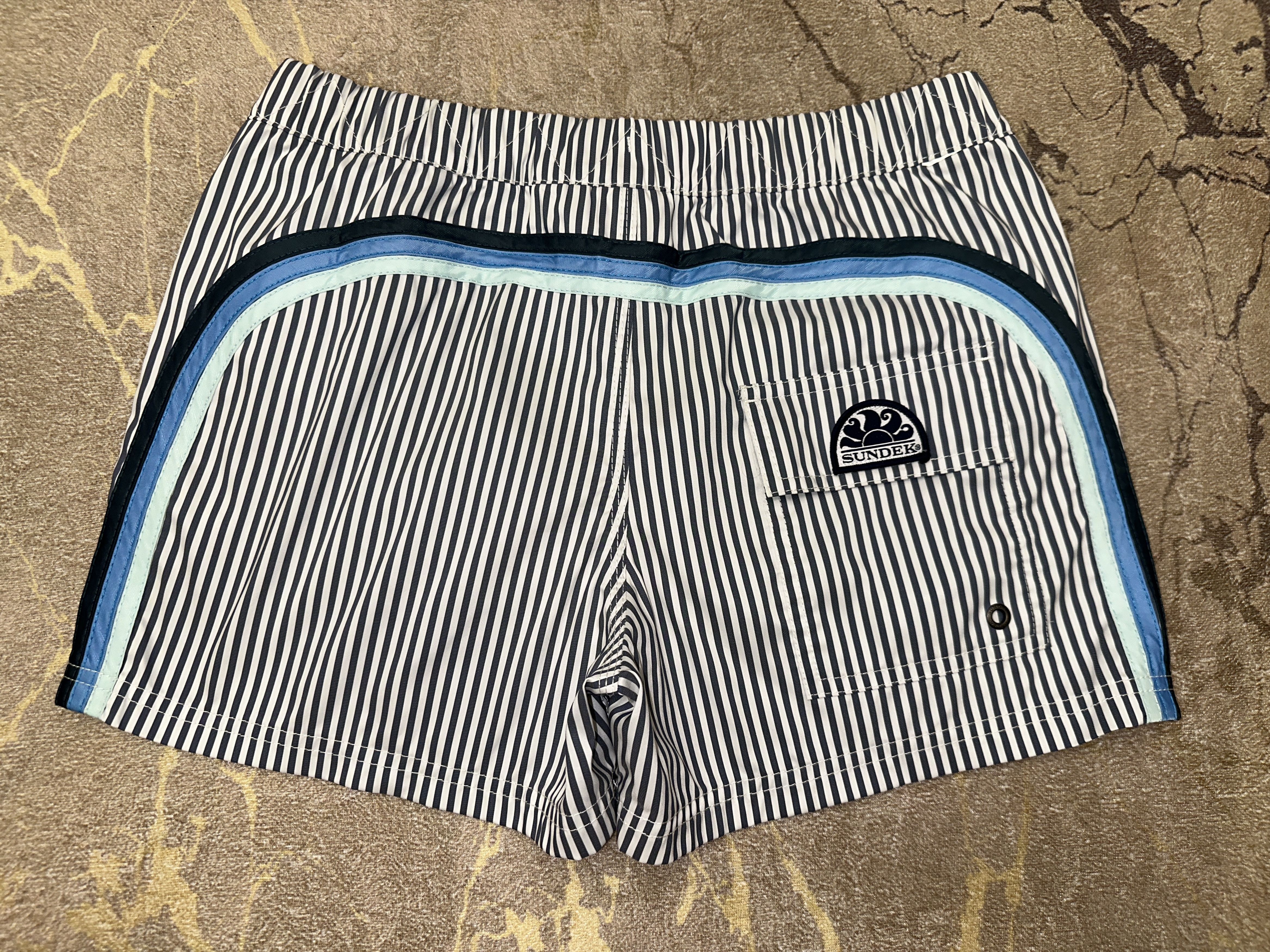 Sundek Zebra Sundek S Beach Board Shorts Trunks Bath Elastic Size S Size US 31 - 1 Thumbnail