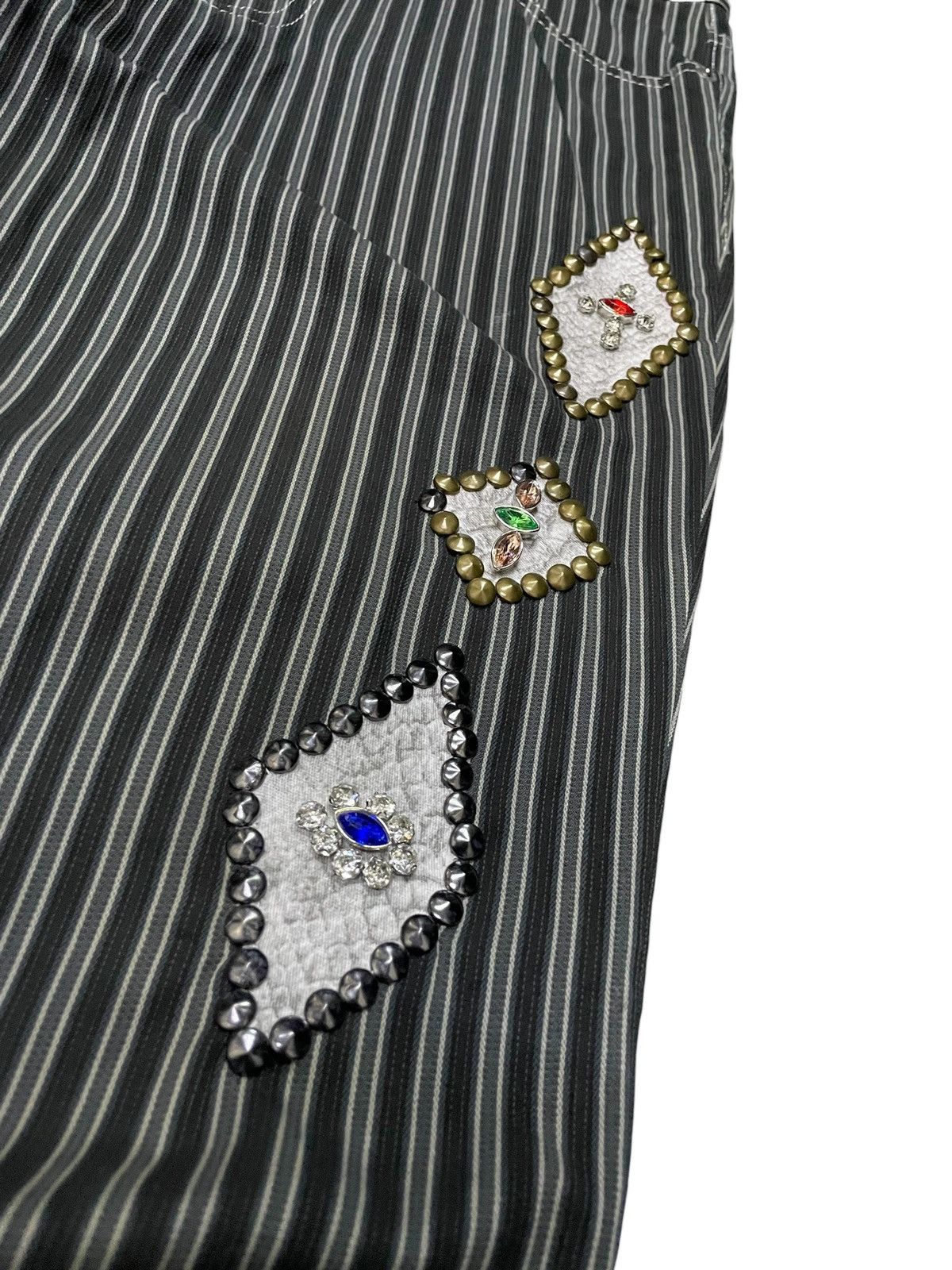Kapital × Tornado Mart Tornado Mart Gemstone Stud Snake Skin Jacquard Flare Pants Size US 30 / EU 46 - 6 Thumbnail