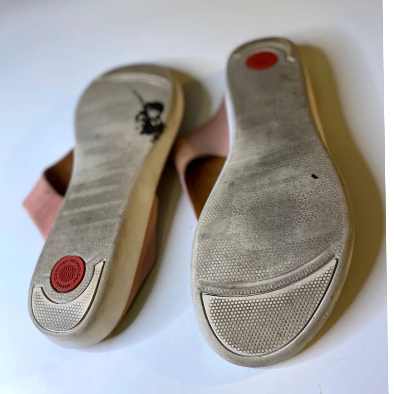 Vintage FITFLOP Pink Embellished Leather Thong Sandals Size 10 Womens Size US 10 / IT 40 - 4 Thumbnail