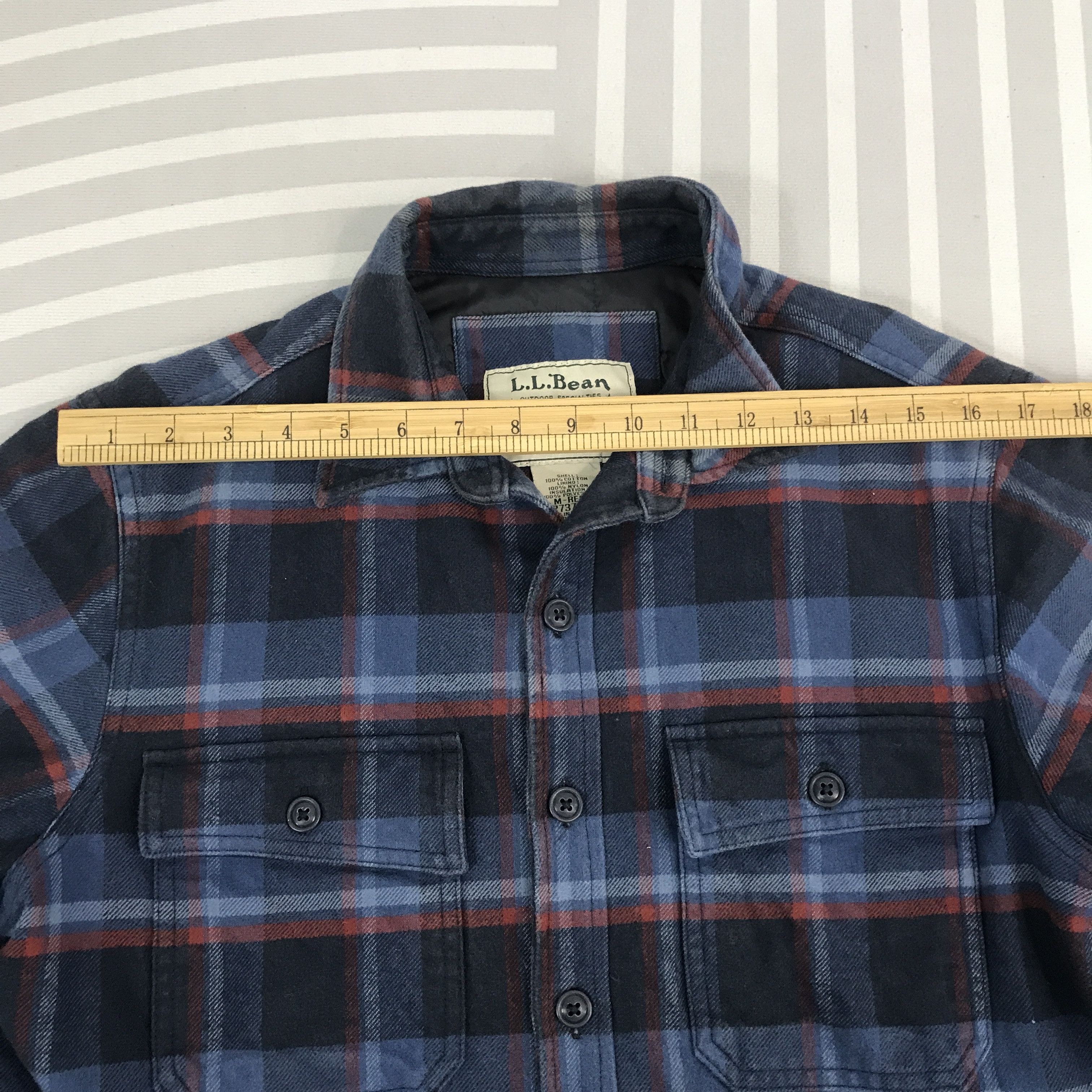 L.L. Bean × Vintage Vintage L.L Bean flannel button Jacket Size US L / EU 52-54 / 3 - 5 Thumbnail