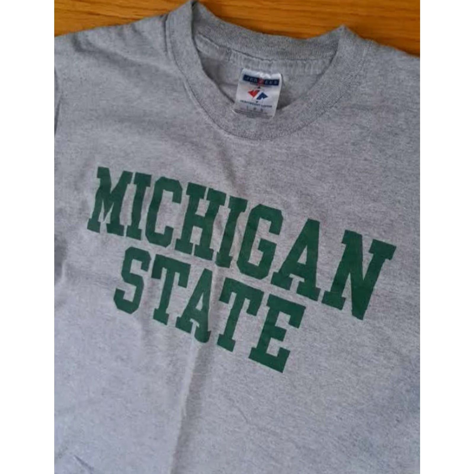 Jerzees VINTAGE Jerzees Michigan State Spartans Long Sleeve T-Shirt L Unisex Adults Gray Basketball Size US L / EU 52-54 / 3 - 2 Thumbnail
