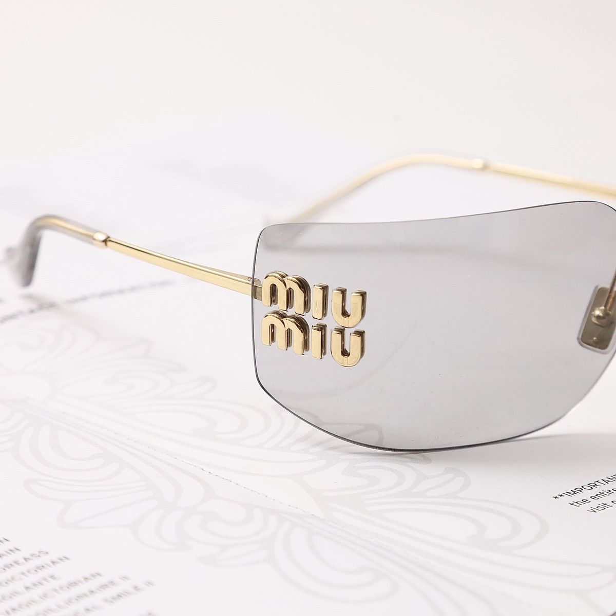 Miu Miu MIU MIU 0MU 54YS SUNGLASSES Size ONE SIZE - 3 Thumbnail