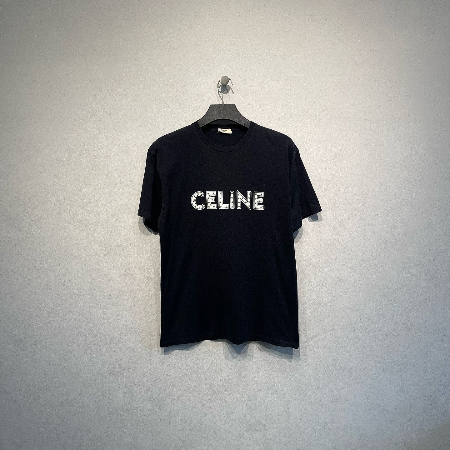 Celine Celine Studded Logo T-Shirt Size M Size US M / EU 48-50 / 2 - 1 Thumbnail