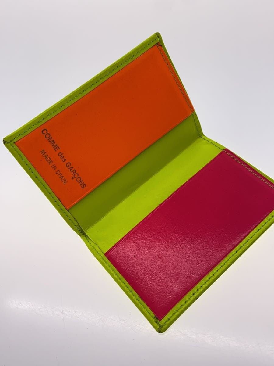 Comme des Garcons Neon Leather Card Wallet Size ONE SIZE - 3 Thumbnail
