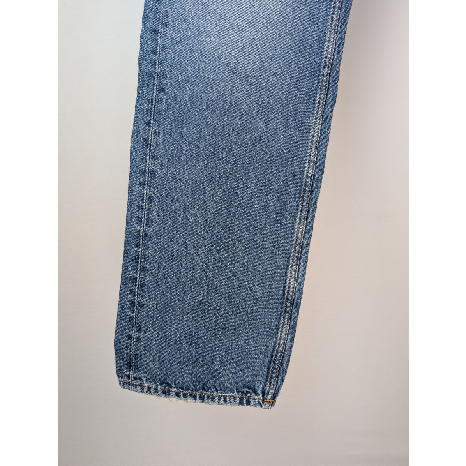 Saint Laurent Paris o1rshd1 Long Extreme Baggy Globe Sky Denim Jeans in Blue Size US 34 / EU 50 - 8 Thumbnail