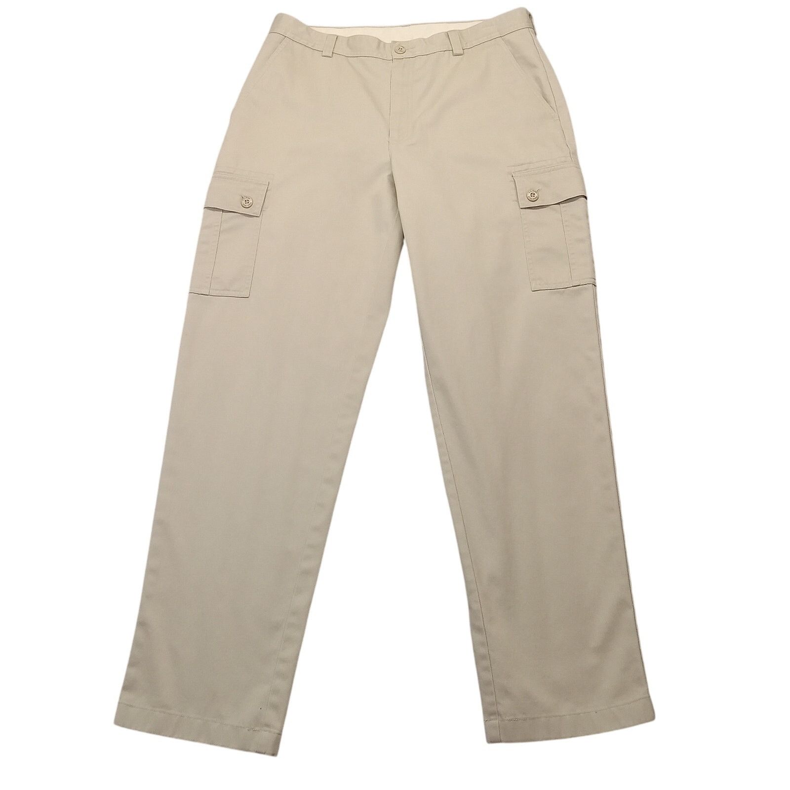 L.L. Bean L.L. Bean Pants 34 X 32 Mens Cargo Khakis Stright Flat Front Size US 34 / EU 50 - 1 Thumbnail