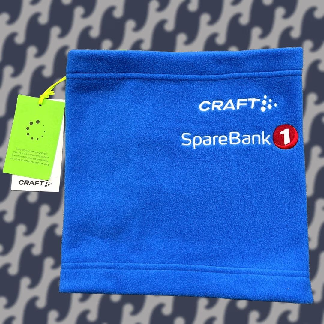 Vintage CRAFT Sparebank Neck Warmer Tube Scarf Outdoor Gaiter Ski Cross Country One Size Blue Solid Size ONE SIZE - 1 Thumbnail