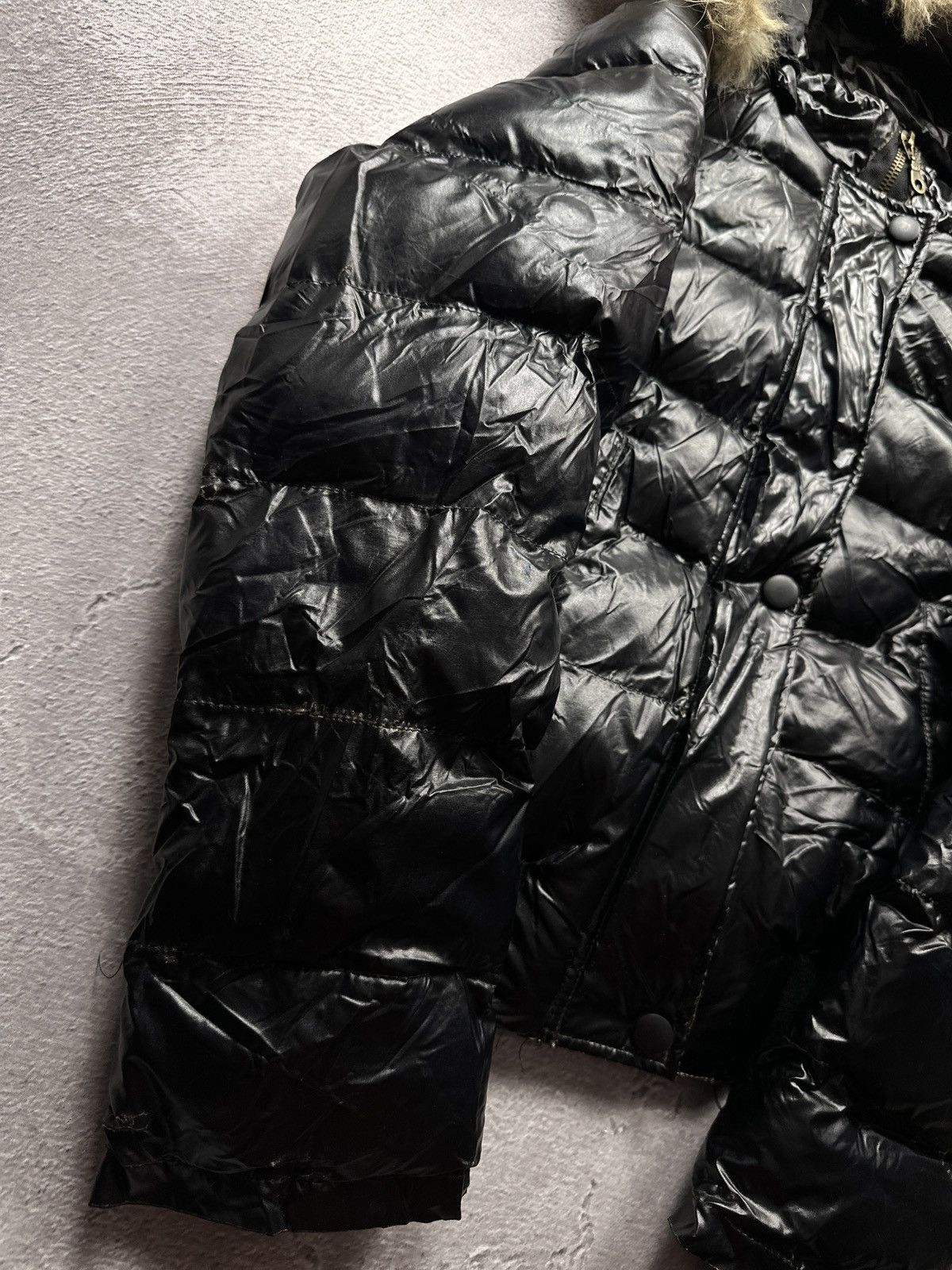 Vintage Archive Y2K Japanese Fur Jacket Puffer Zip Hoodie