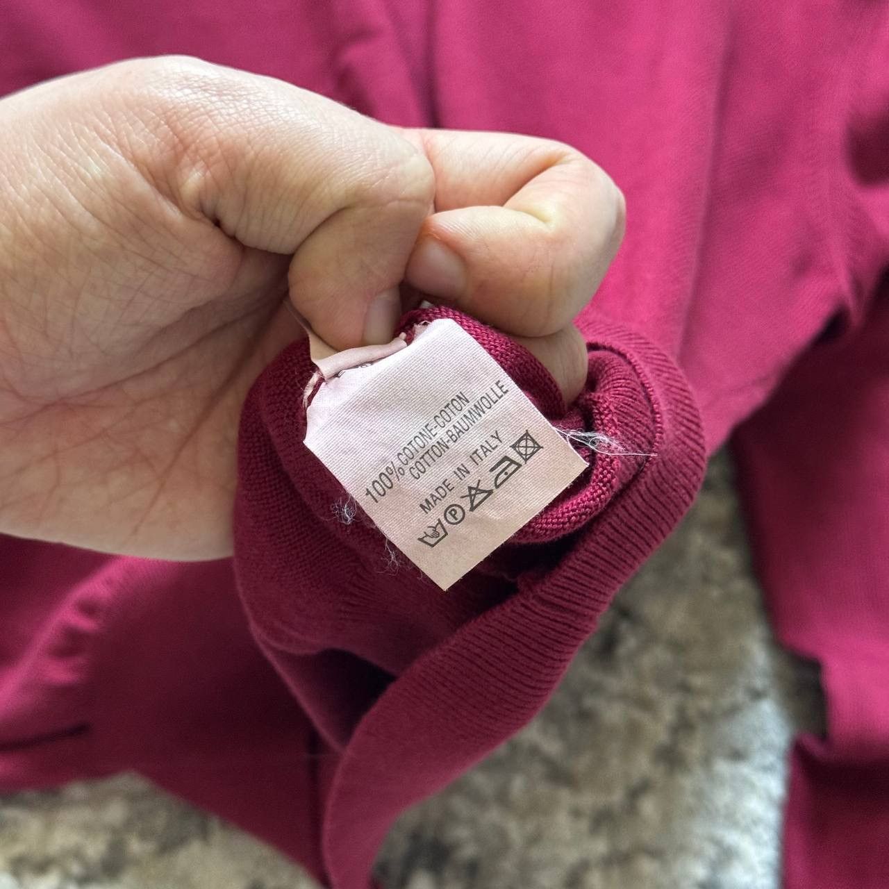 Yves Saint Laurent Vintage Yves Saint Laurent YSL Maroon V-Neck Sweater Size L Size US L / EU 52-54 / 3 - 6 Thumbnail