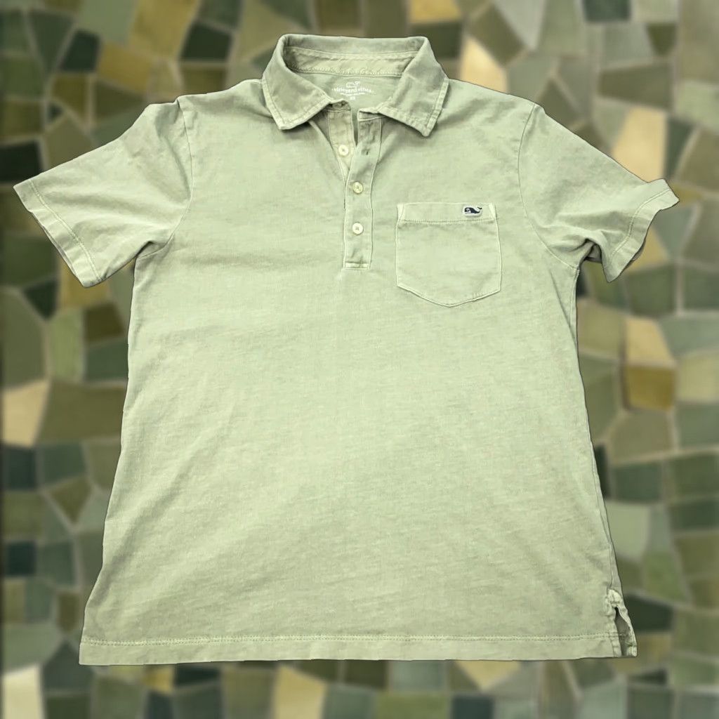 Vineyard Vines Vineyard Vines Polo Shirt Mens XS Green Short Sleeve Logo Size US XS / EU 42 / 0 - 1 Thumbnail