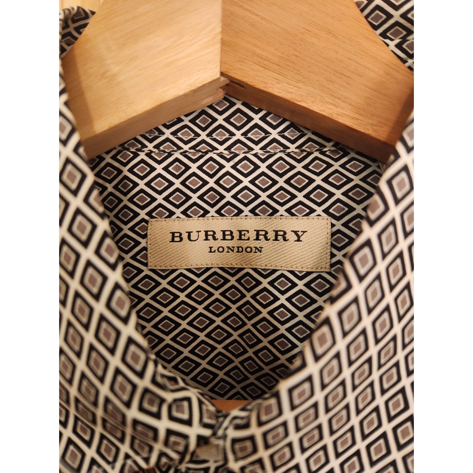 Burberry Burberry London Men’s Geometric Print Shirt Size US S / EU 44-46 / 1 - 3 Thumbnail